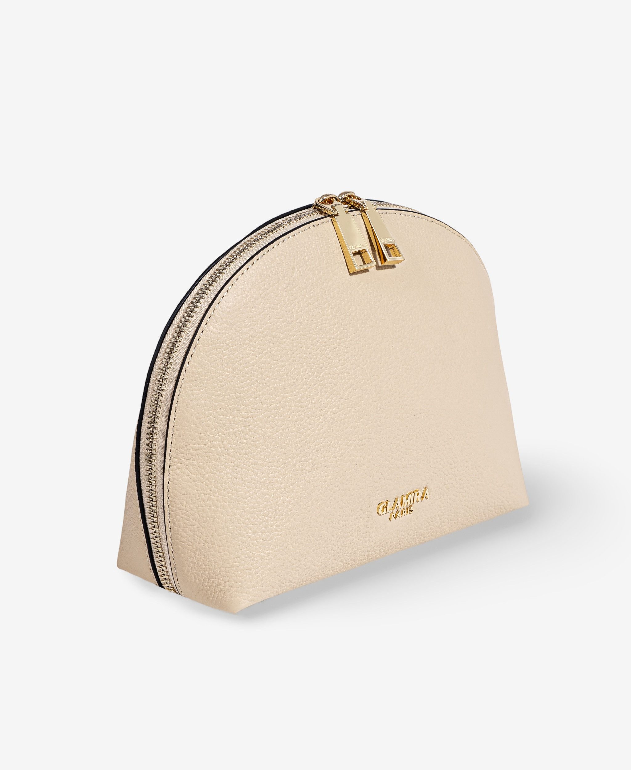 GLAMIRA Handtasche PetiteGlam Beige Clutch (1-tlg), echt Leder