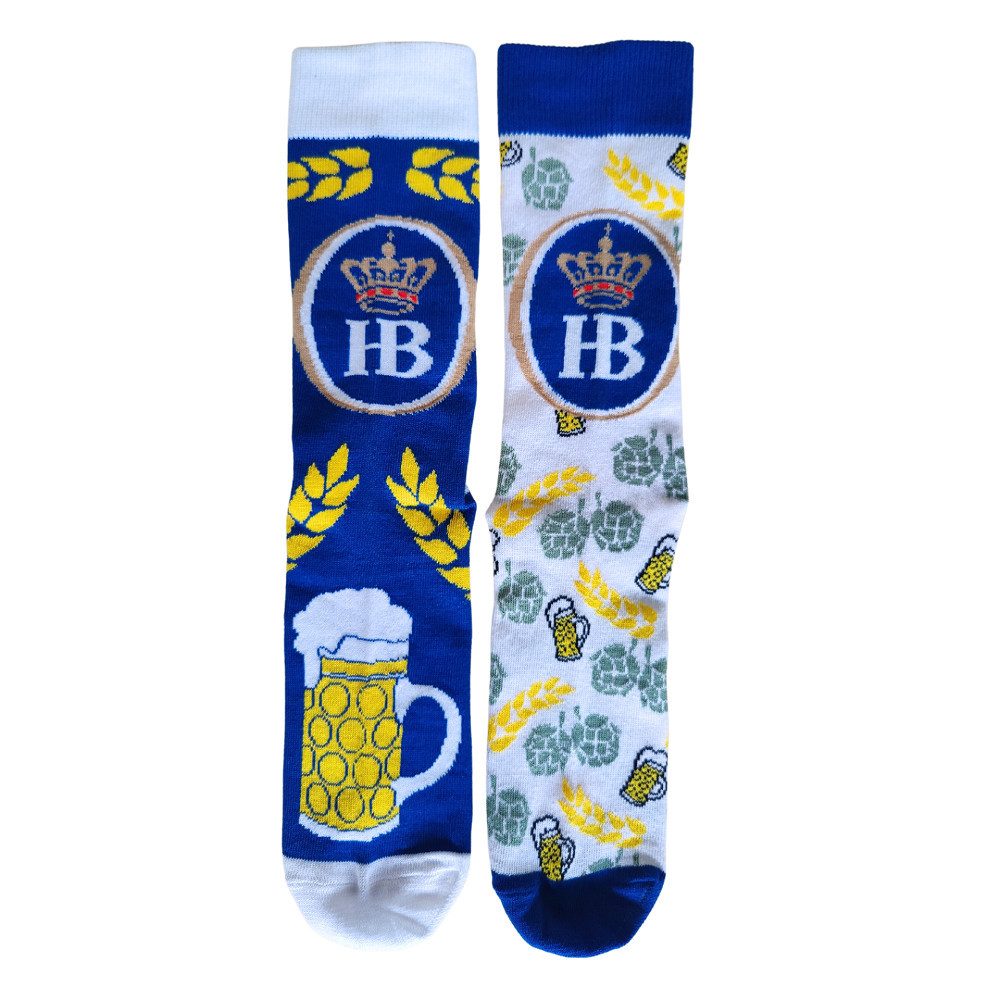 Hofbräuhaus München Socken HB Socken "Hopfen" mit 80% Baumwolle, 18% Polyamid, 2% Elastan