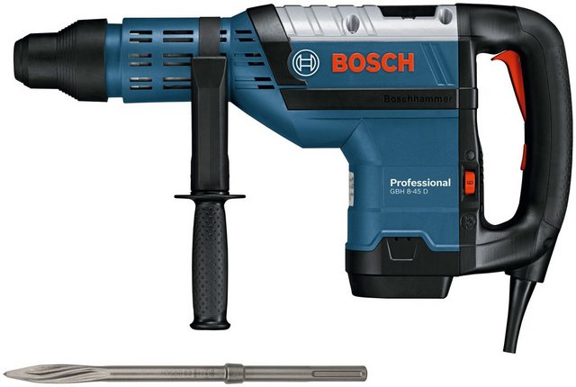 BOSCH PROFESSIONAL Bohrhammer GBH 8-45 D Professional, 1.500 Watt, SDS-Max, im Koffer