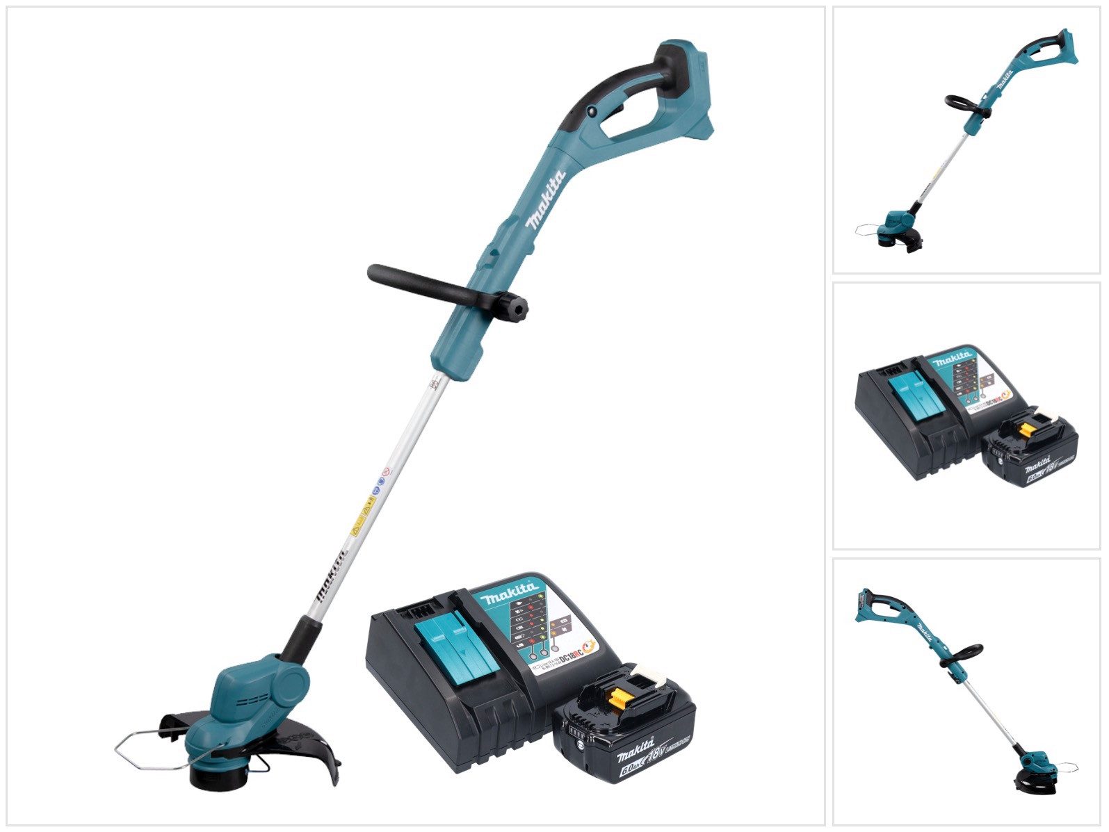 Makita Akku-Rasentrimmer DUR 193 RG1 Akku Триммеры 18 V 260 mm + 1x Akku 6,0 Ah + Ladegerä