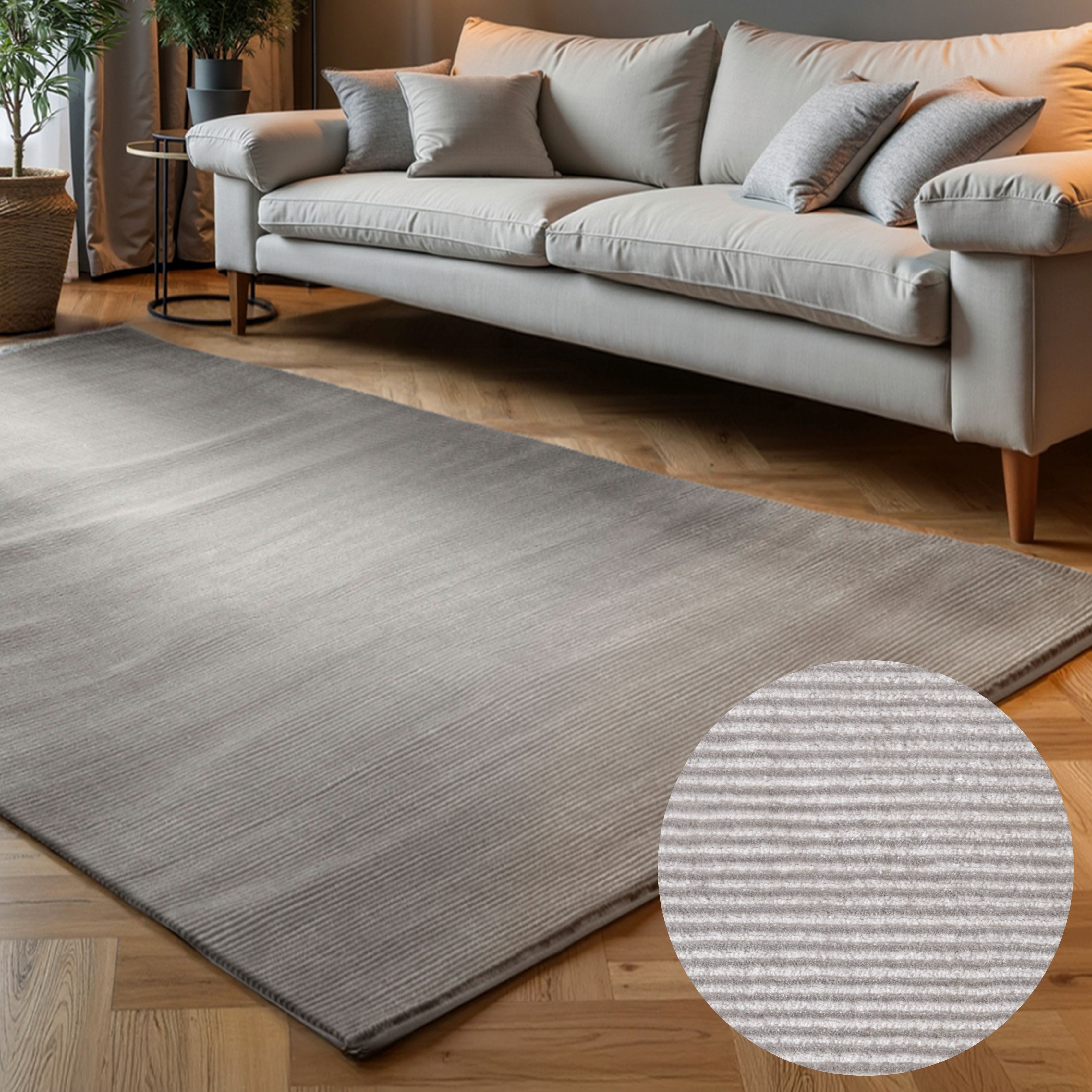 ELLE DECORATION Teppich Dolomite, rechteckig, Höhe: 9 mm, Wohnzimmer, Schlafzimmer, Läufer, Hoch-Tief Effekt, Flur, Glanz