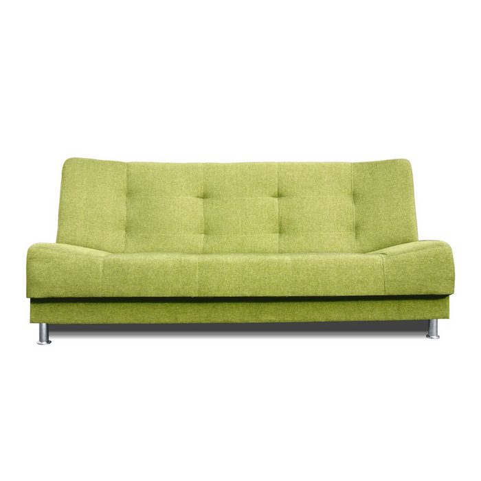 Siblo 3-Sitzer Dreisitzige Couch Vittoria mit Schlaffunktion Bettzeugbehälter Dreisitzer-Sofa