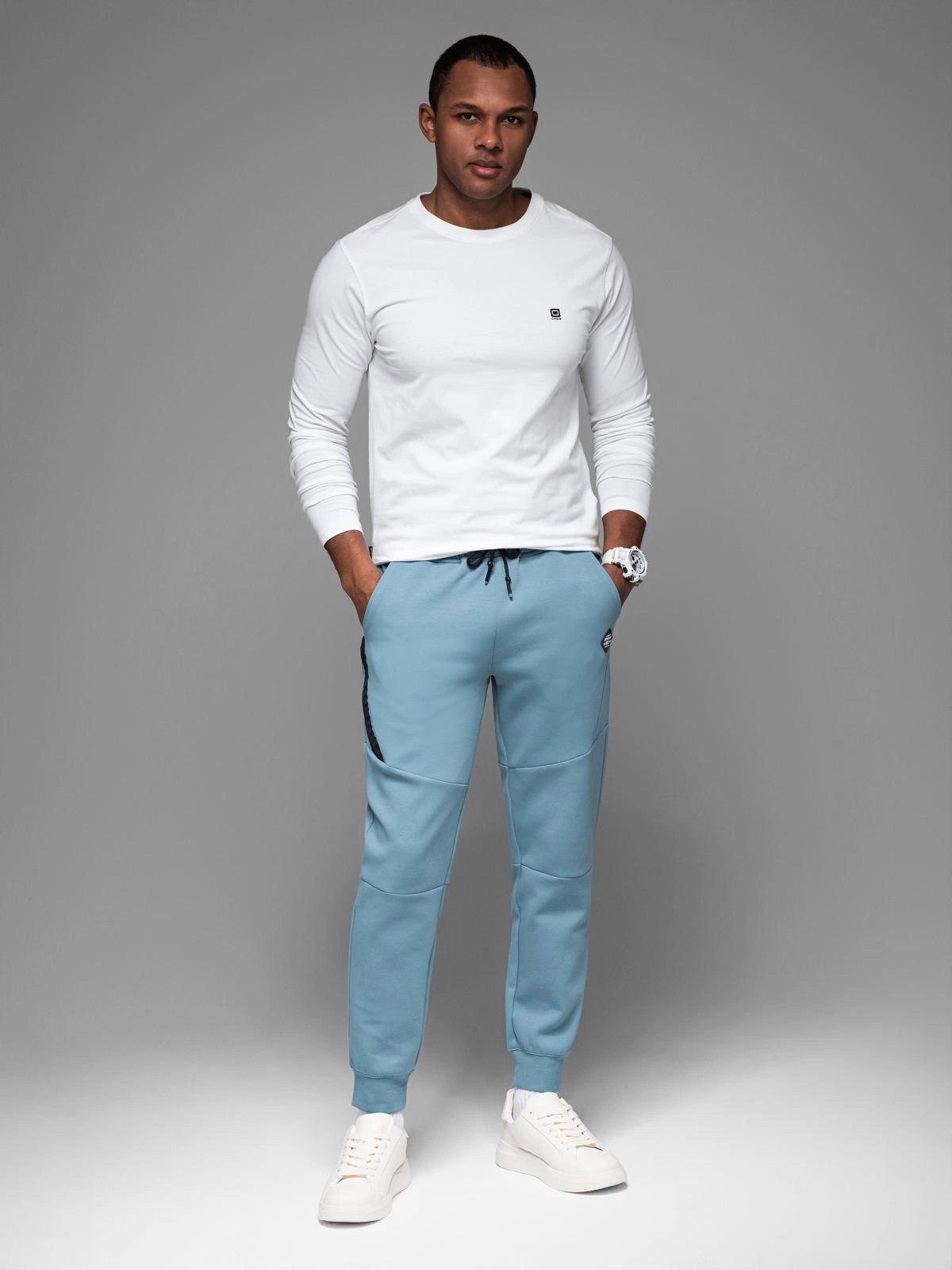 OMBRE Sweathose Sweatpants mit geripptem Bund günstig online kaufen