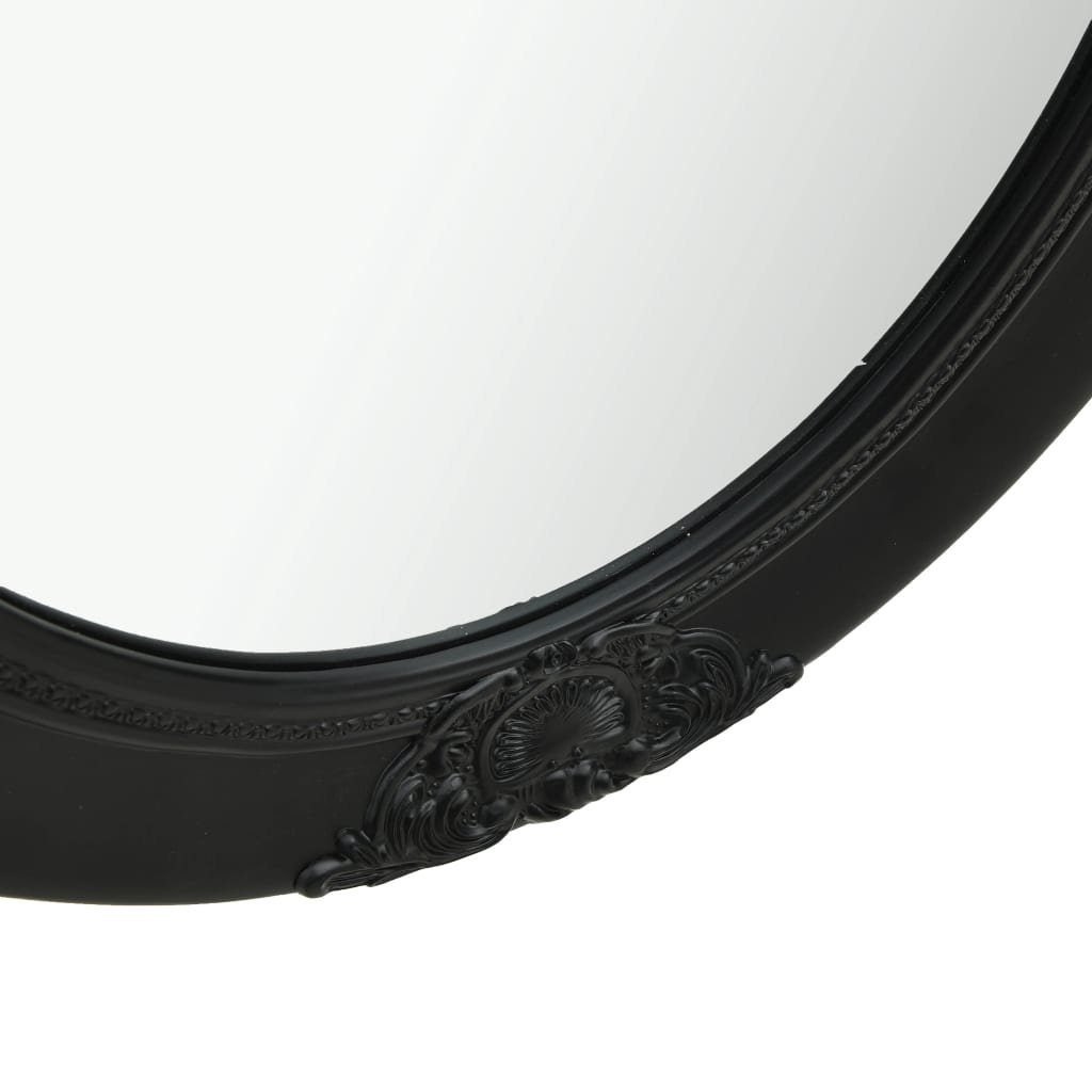 (1-St) Schwarz Barock-Stil Schwarz Wandspiegel | Schwarz vidaXL im 50x60 cm Spiegel