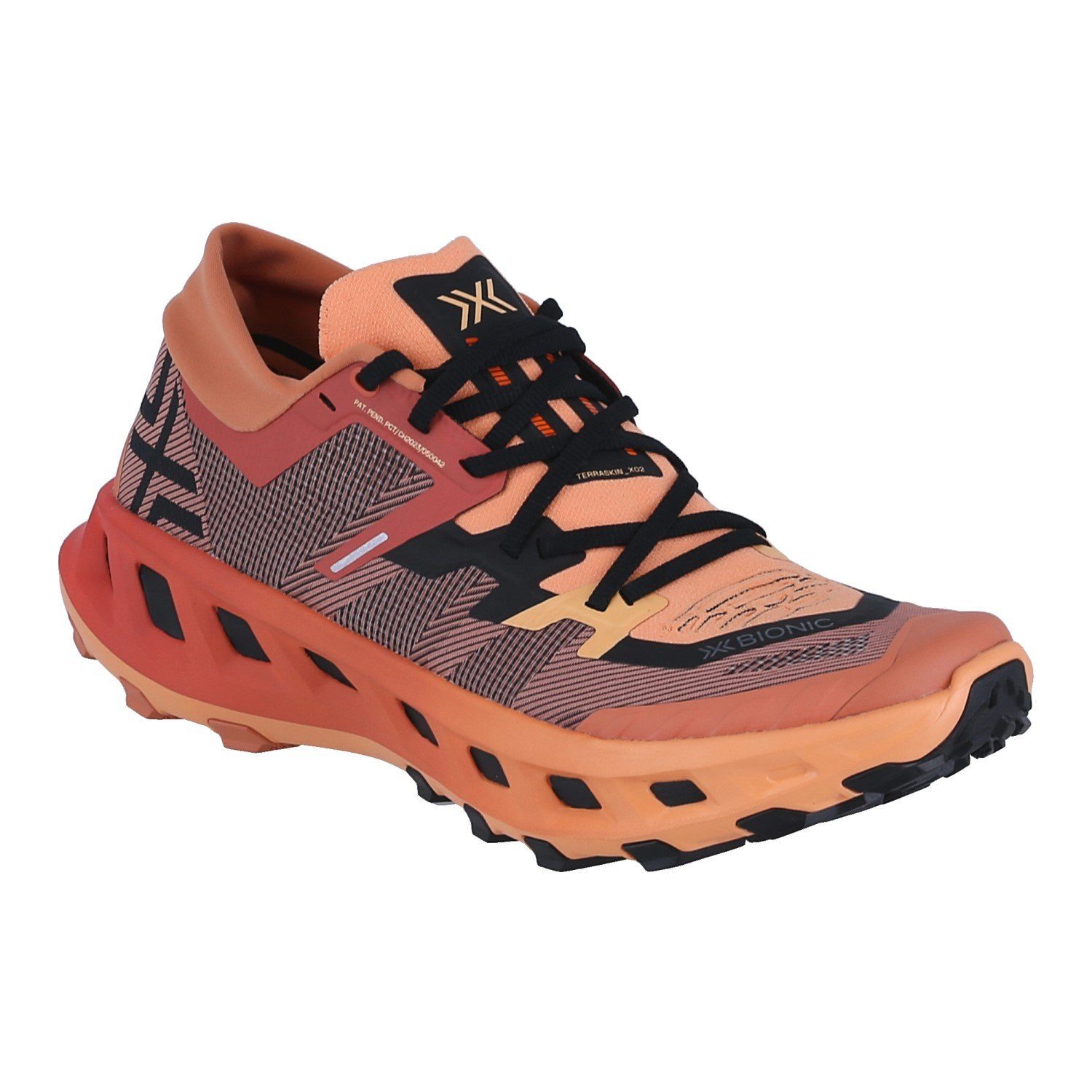 X-Bionic Trail-Laufschuhe Terraskin X02 orange/schwarz Herren Wanderschuh