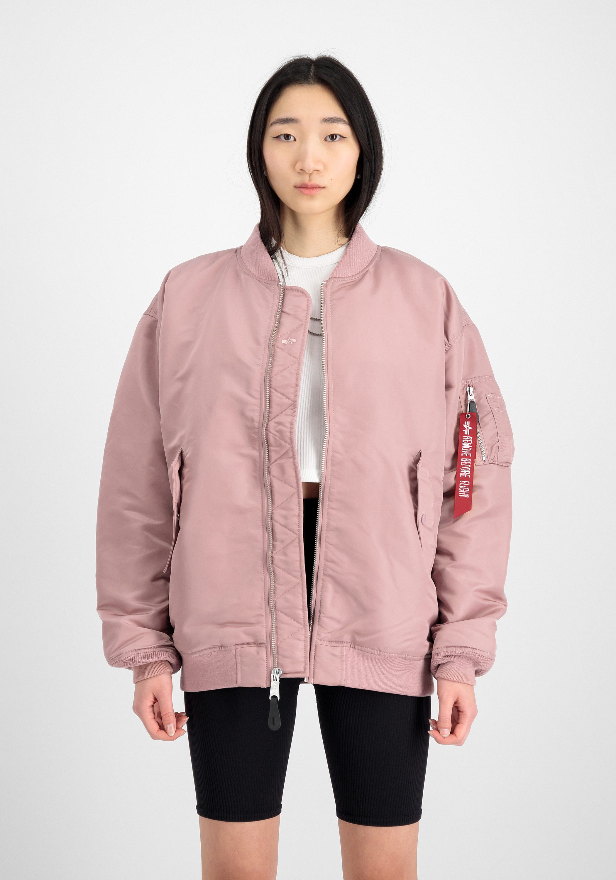 Alpha Industries Bomberjacke MA-1 Core W, silver pink/rosa, Gr. XS/S