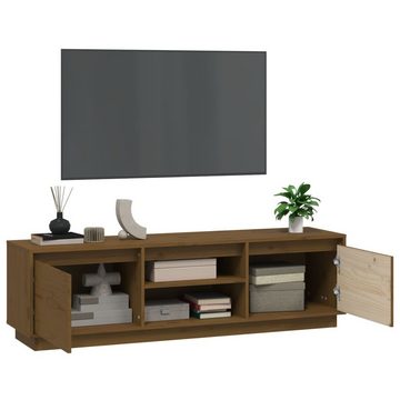 vidaXL TV-Schrank TV-Schrank Honigbraun 140x35x40 cm Massivholz Kiefer (1-St)