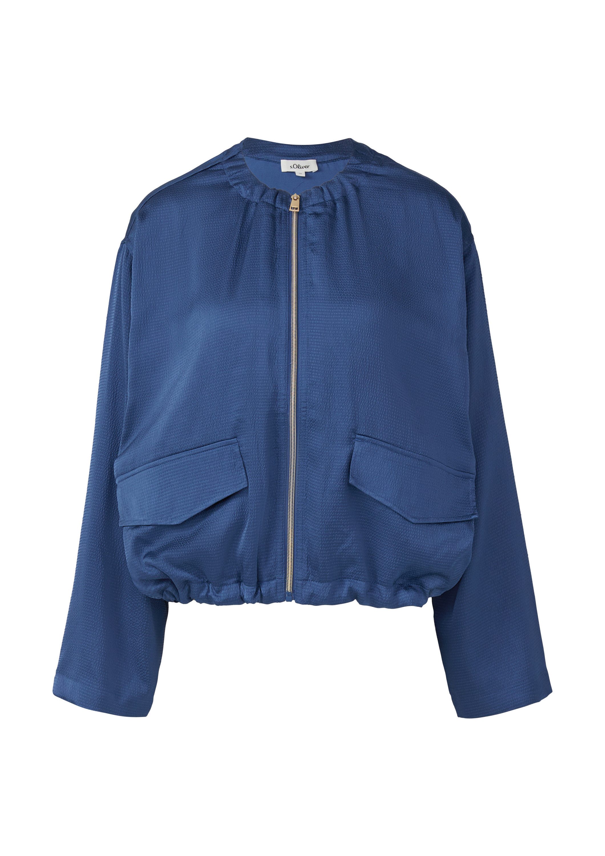 s.Oliver Funktionsjacke Indoor-Blazer Satin-Blouson im Relaxed günstig online kaufen