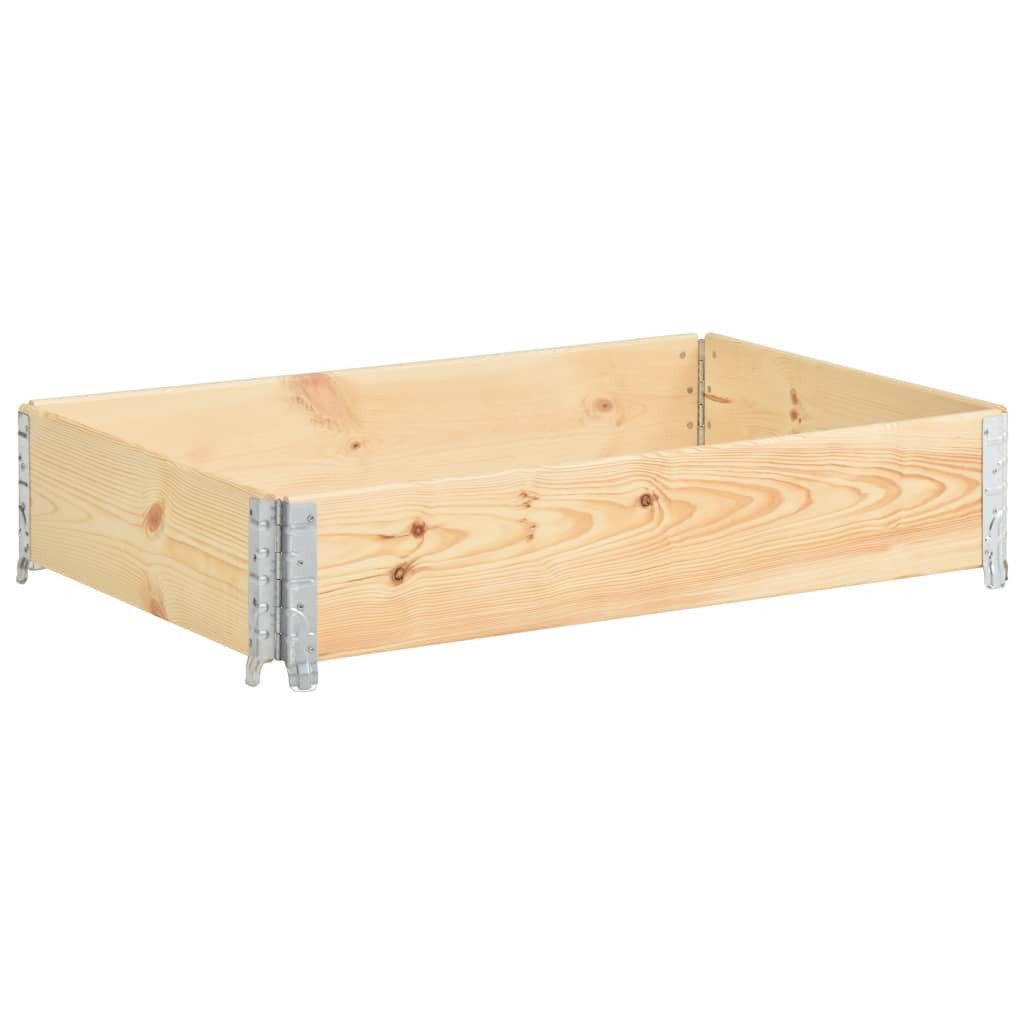 Hochbeet 50 x 100 cm Paletten-Aufsatzrahmen 50x100 cm Kiefern-Massivholz Hochbe