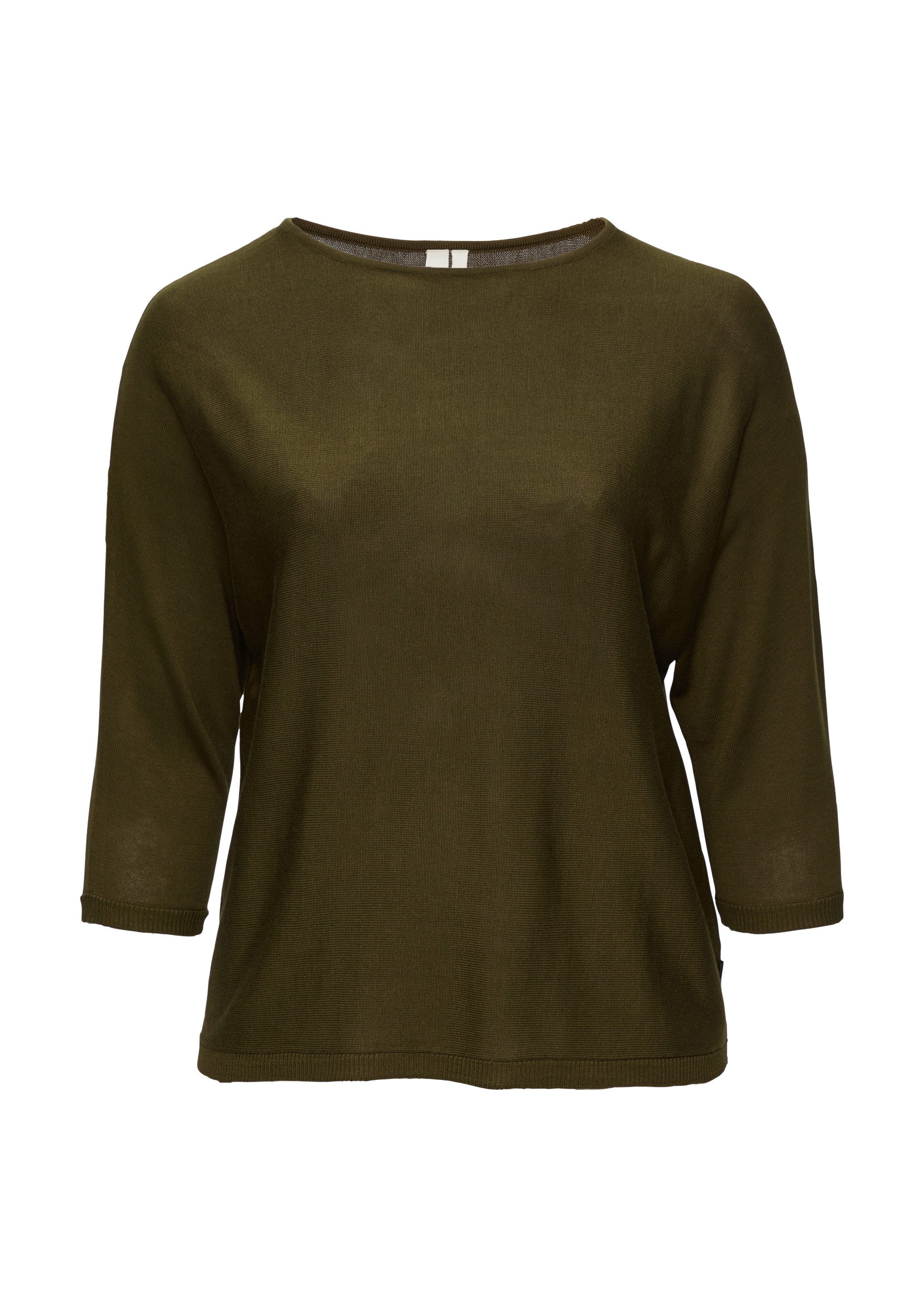 QS 3/4 Arm-Pullover Strickpullover (1-tlg) günstig online kaufen