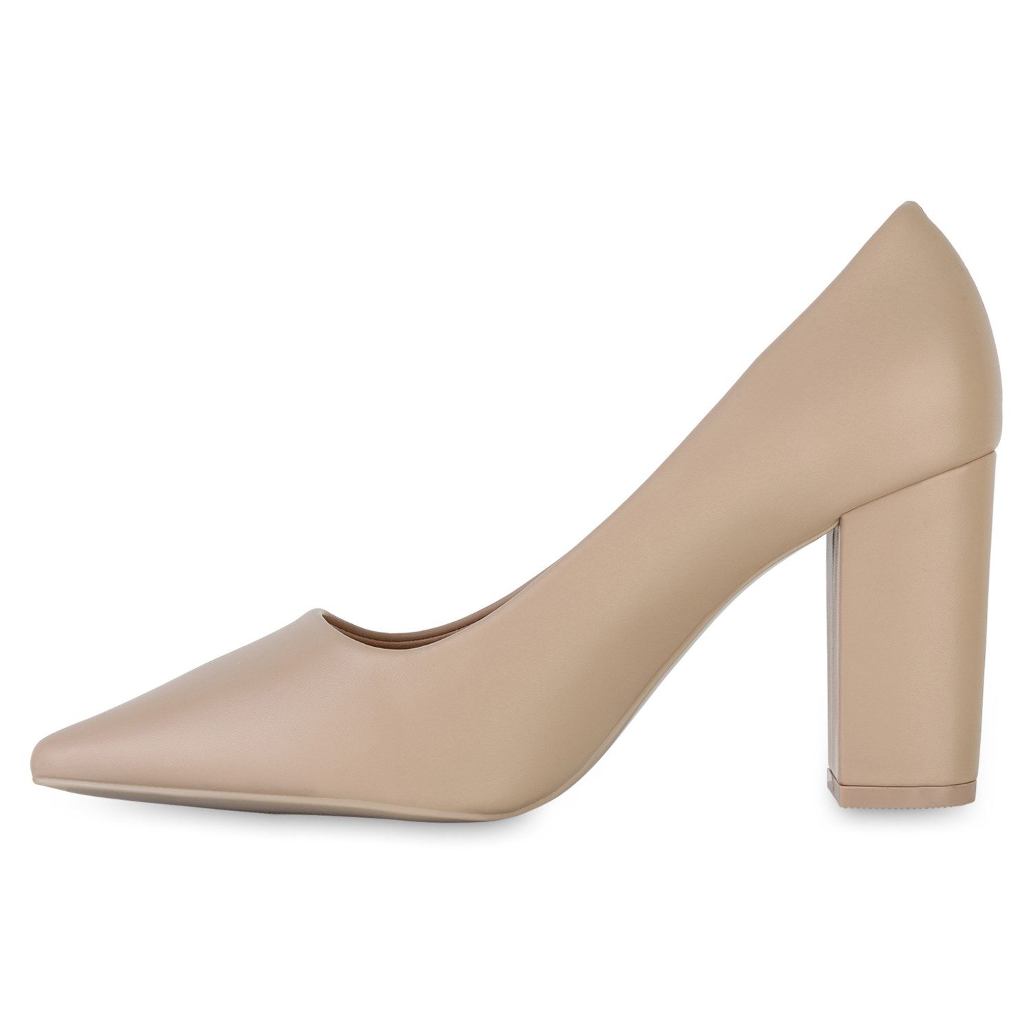 VAN HILL 841389 Pumps Damen Spitze Pumps Elegante Leder-Optik Klassische Ba günstig online kaufen