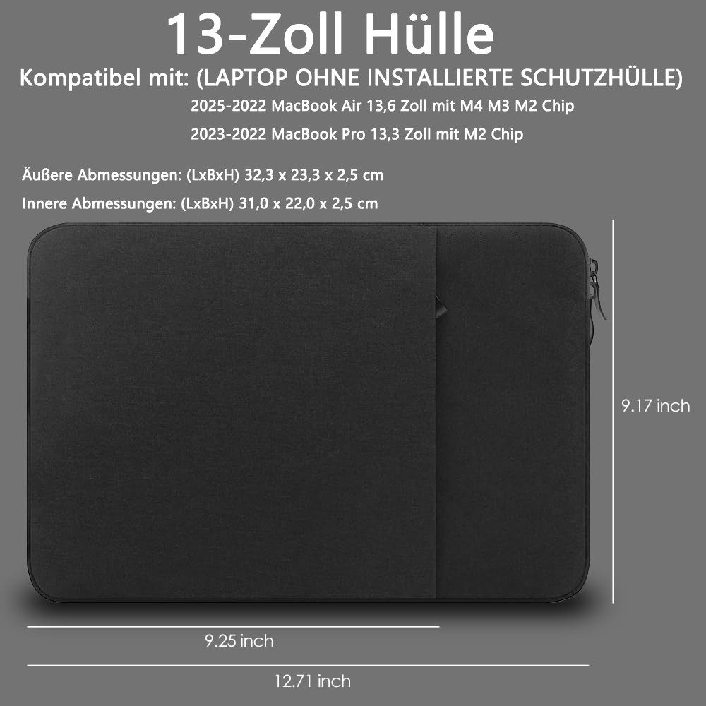 FOUORTUNATE-BEE Laptoptasche 13 Zoll Laptop Sleeve Case (for 2025-2022 MacB günstig online kaufen