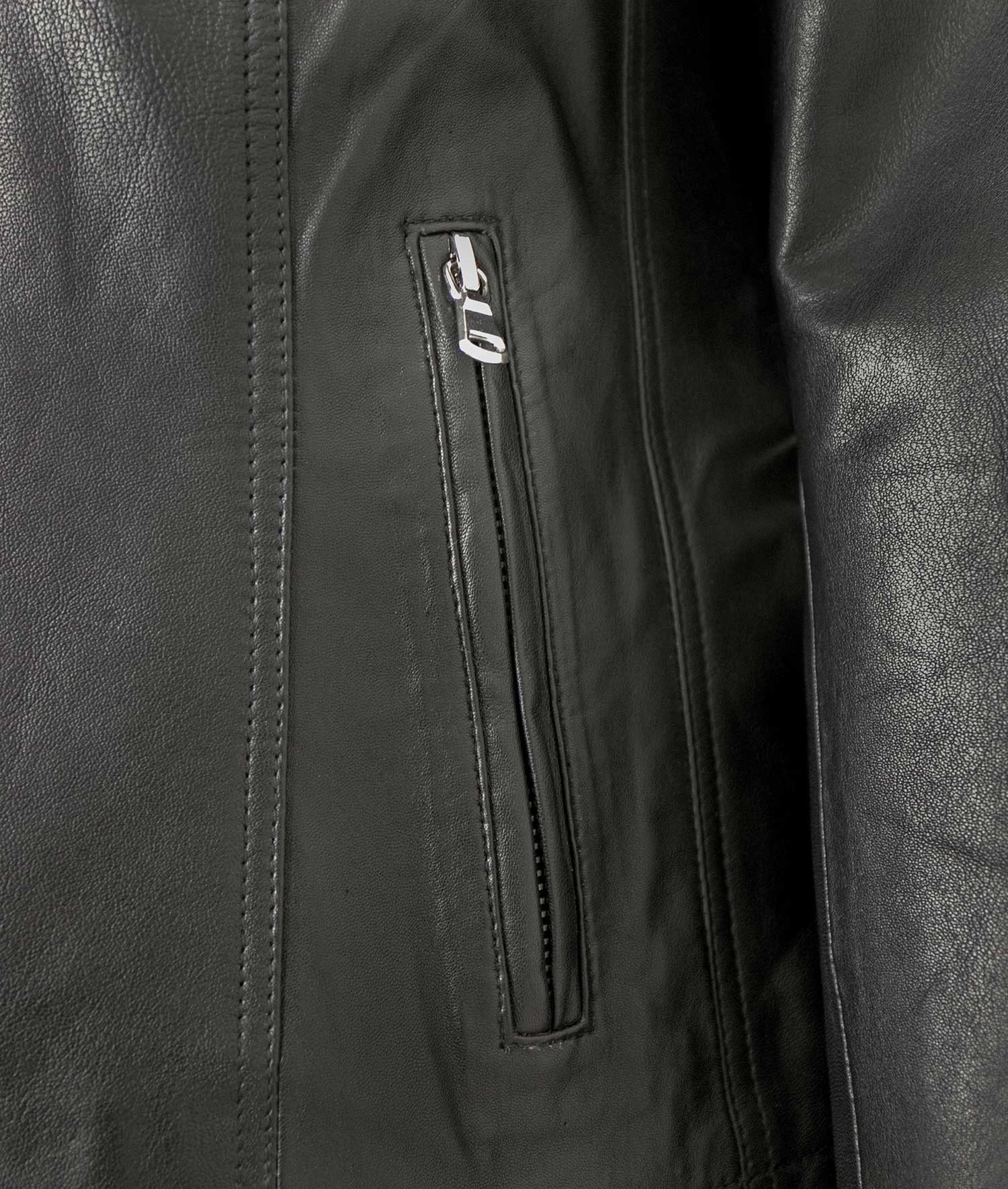 Maddox Lederjacke Diana MADDOX - Damen Lederjacke Lammnappa schwarz – Bild 4 von 5