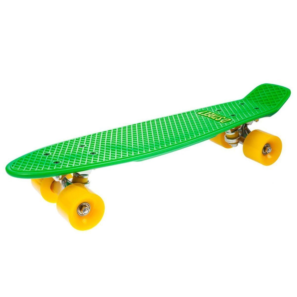 D Street Miniskateboard D Street Polyprop Mini Cruiser 57cm Grün/Gelb