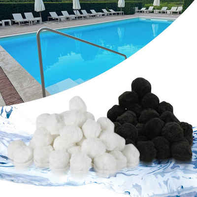 TolleTour Sandfilteranlage Pool Filter Balls für Schwimmbad Filtersand für 25kg Filterballs