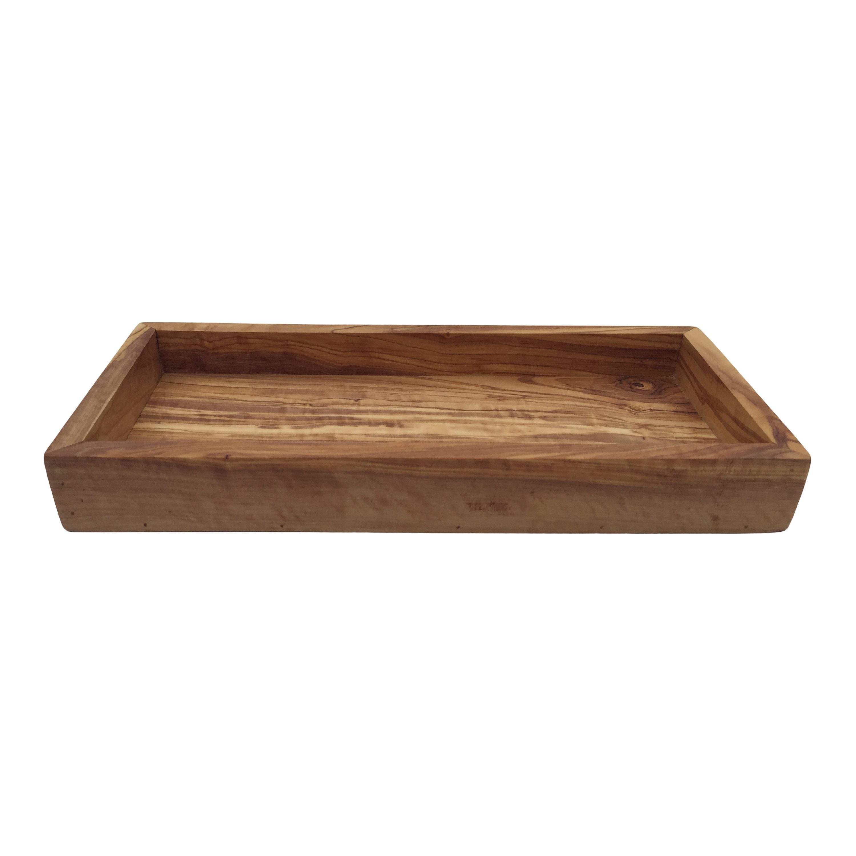 medina mood Tablett "My Day" 25 x 12 x 3 cm, rechteckige Ablage aus Olivenholz, (1-tlg)