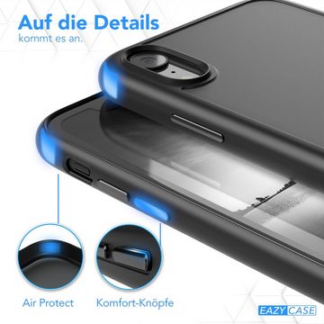 EAZY CASE Handyhülle Outdoor Case für Apple iPhone XR 6,1 Zoll, Hülle Outdoor kratzfest Schutzhülle mit Kameraschutz Robust Schwarz