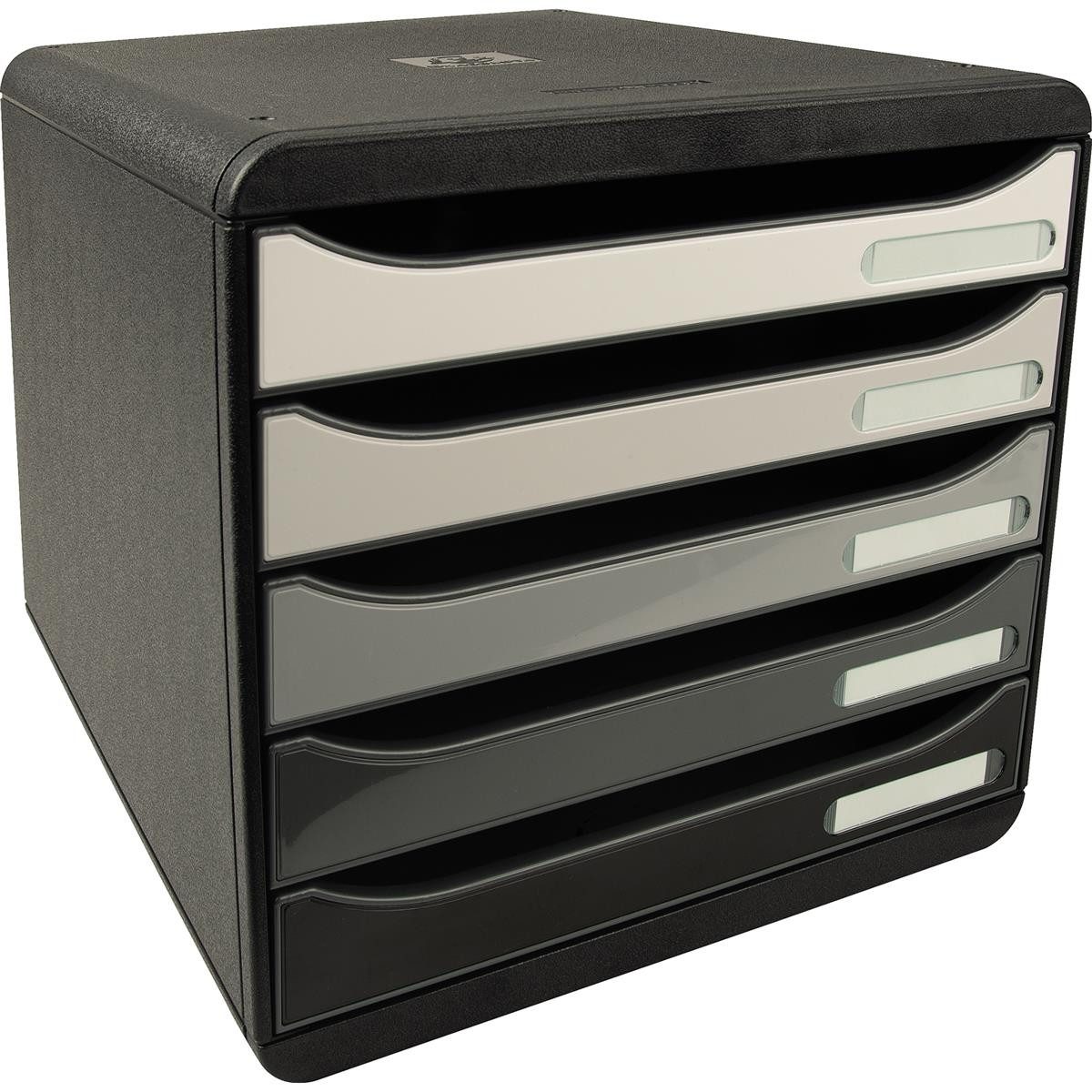 EXACOMPTA Schubladenbox Exacompta Schubladenbox BIG-BOX PLUS 3097294D 5Schübe sw/shades gr