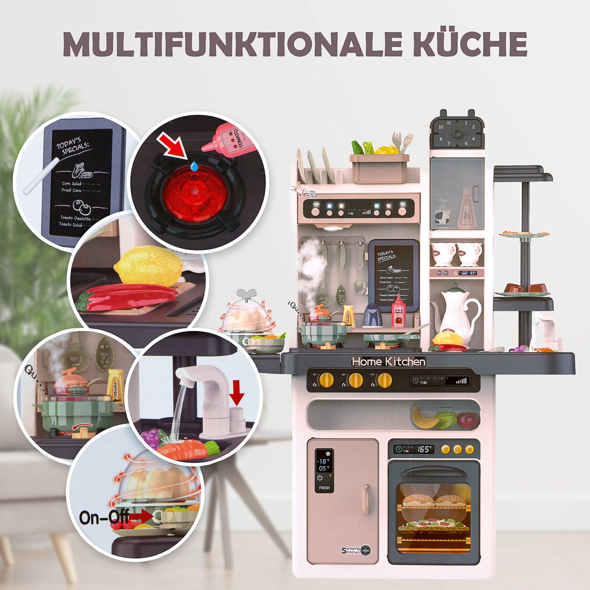 kinderplay Spielküche Kinderküche Spielküche Spielzeugküche Küchenset günstig online kaufen