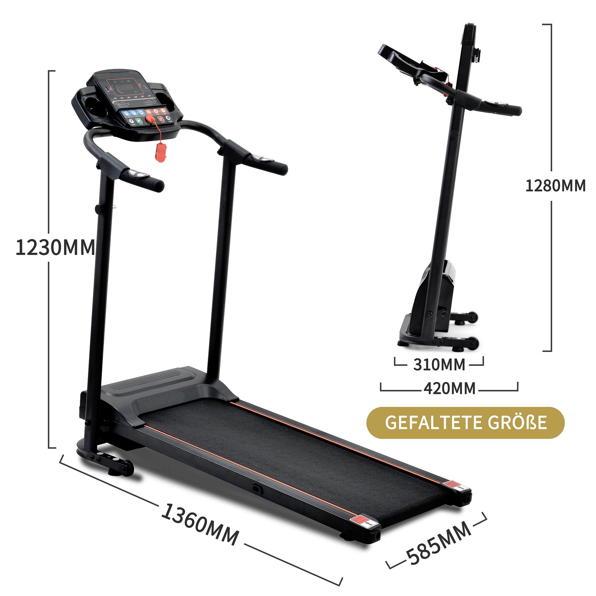 Design Heimgymnastik-Fitness, Laufmaschine für Faltbares Laufband und REDOM Lautsprecher einfache (mit Bewegung)