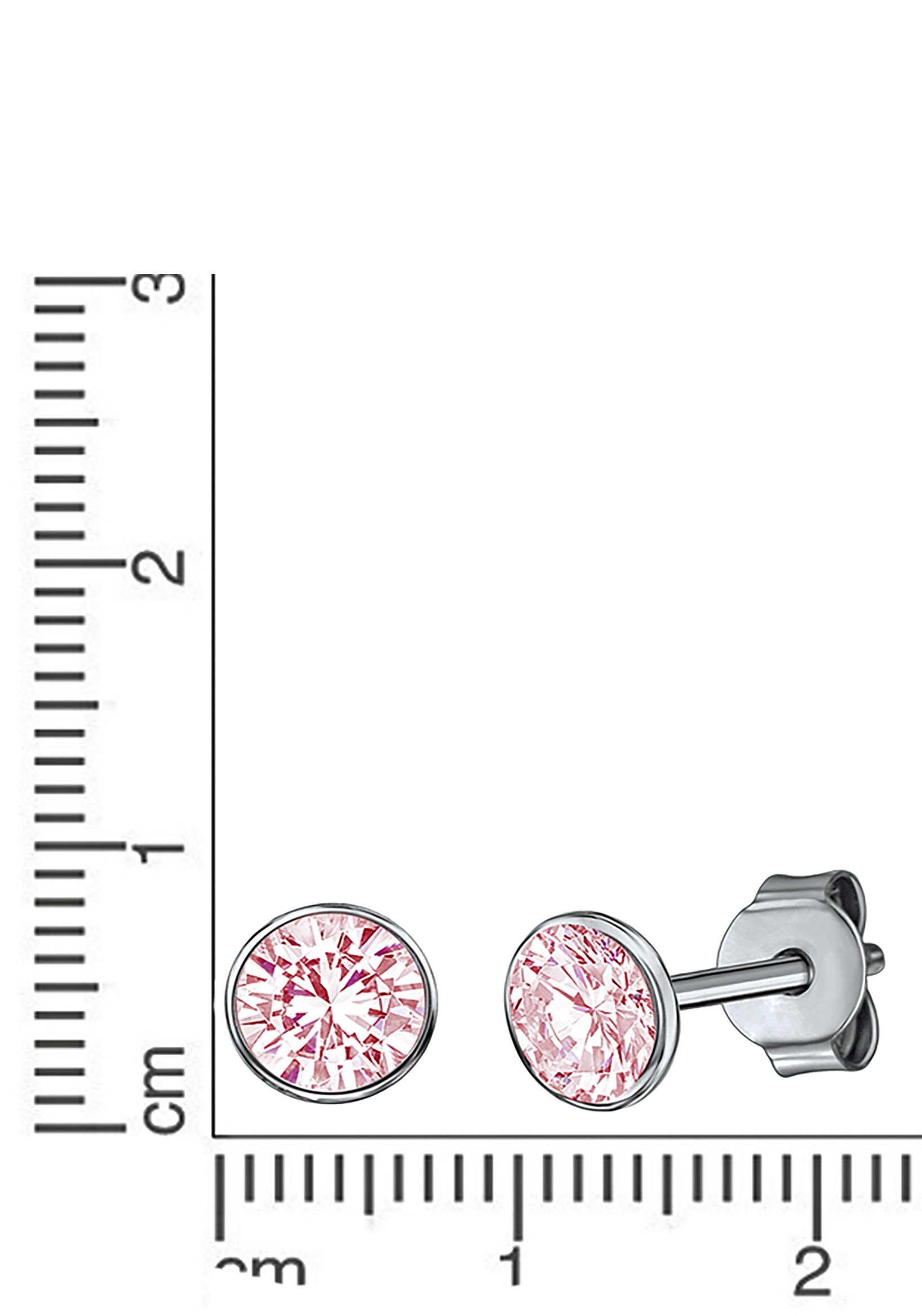Firetti Paar Ohrstecker Schmuck Geschenk Silber 925 Ohrschmuck, mit Zirkonia (synth)