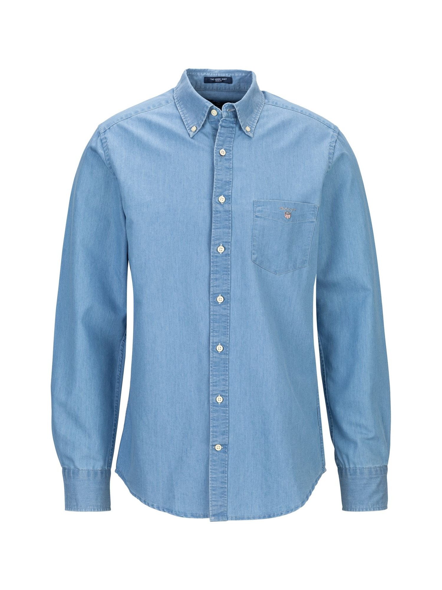 Gant Langarmhemd THE INDIGO SHIRT REGLS günstig online kaufen