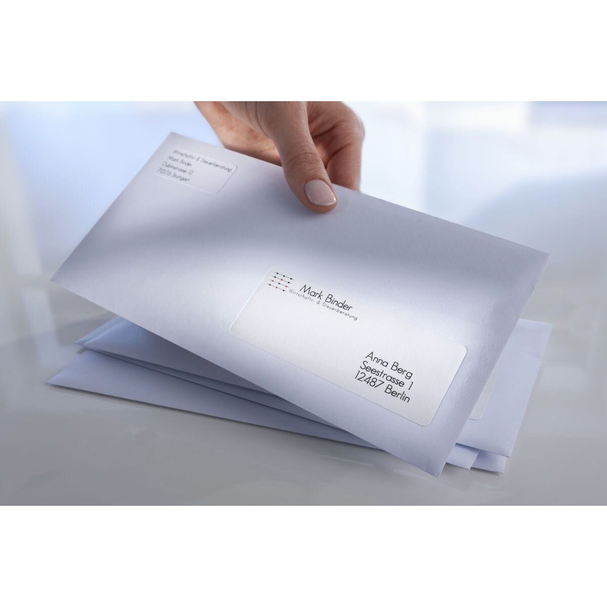 Avery Zweckform Etiketten Adress-Etiketten ultragrip 99,1x57 mm VE=1.000 Etiketten / 100 Bogen w