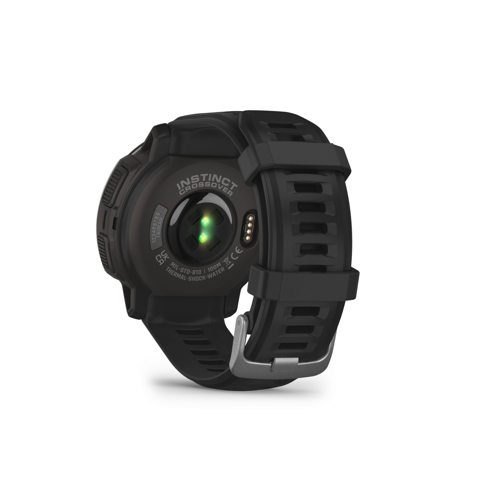 INSTINCT Garmin (2,3 CROSSOVER Smartwatch cm/0,9 Schwarz | schwarz Zoll)
