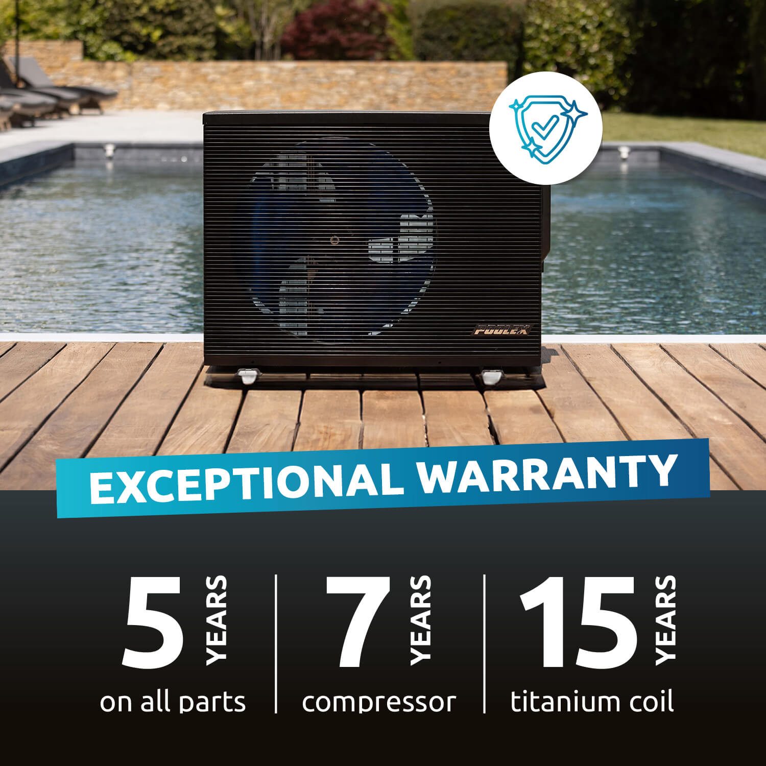 POOLEX Pool-Wärmepumpe Poolex Jet Pro Wärmepumpe 10 kw Modell 75 bis -20 Grad