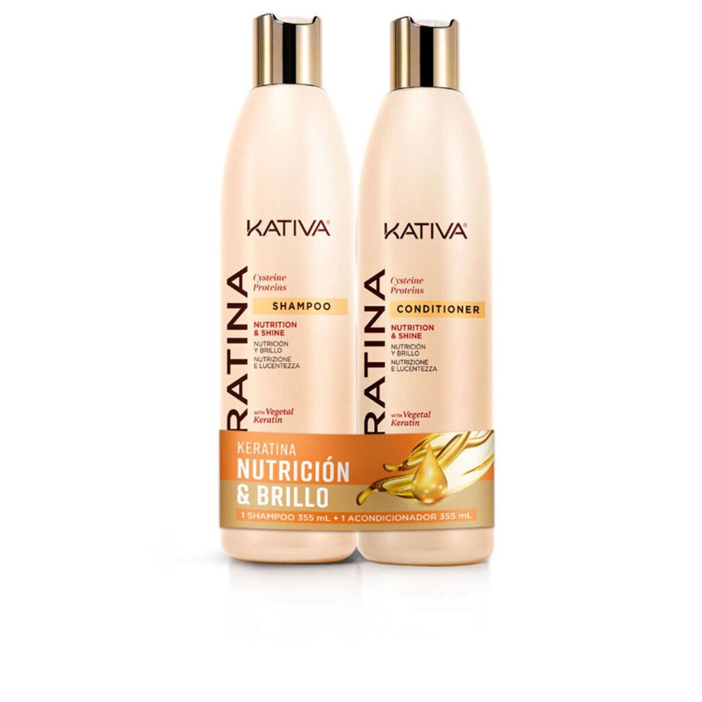 Kativa Haarpflege-Set KERATINA KIT SHAMPOO 355 ML + HAARSPÜLUNG 355 ML