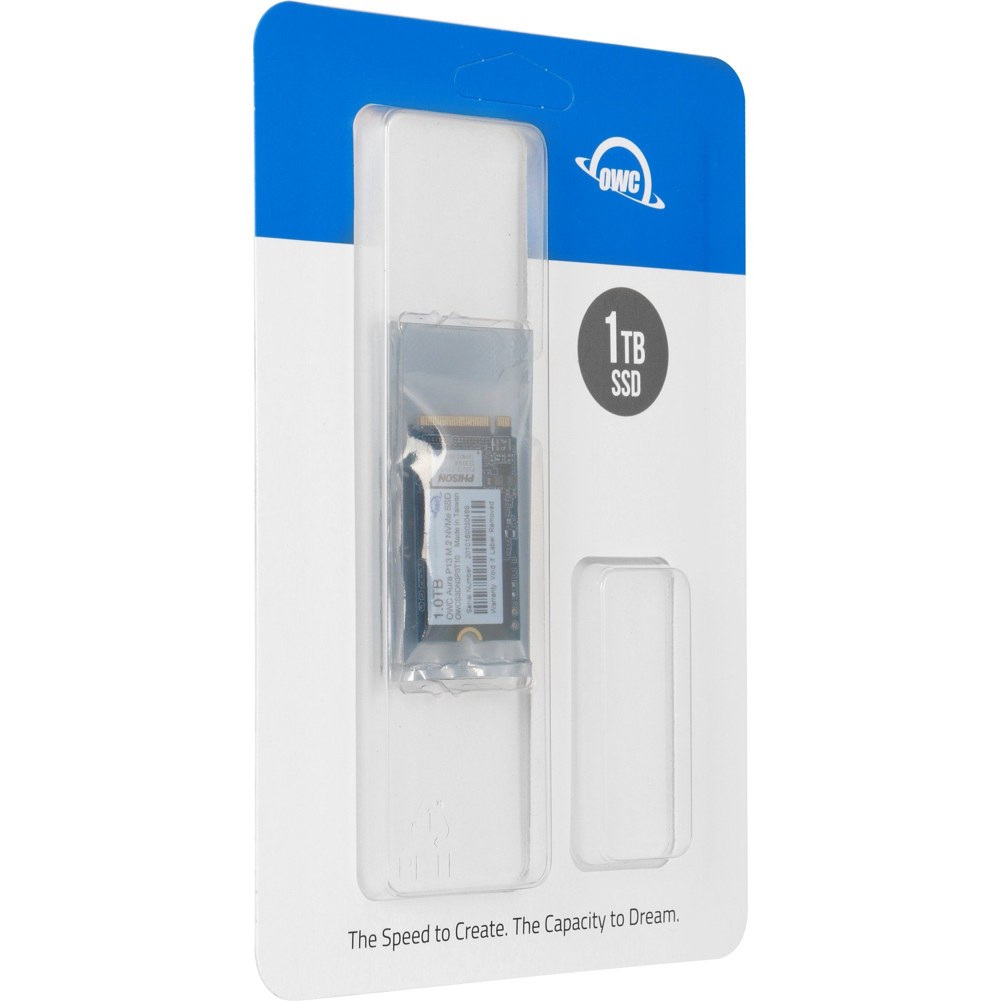 OWC OWC Aura Pro 3 1 TB, SSD, (PCIe 3.1 x4, NVMe 1.3, interne HDD-Festplatte (1 TB) Steckkarte"
