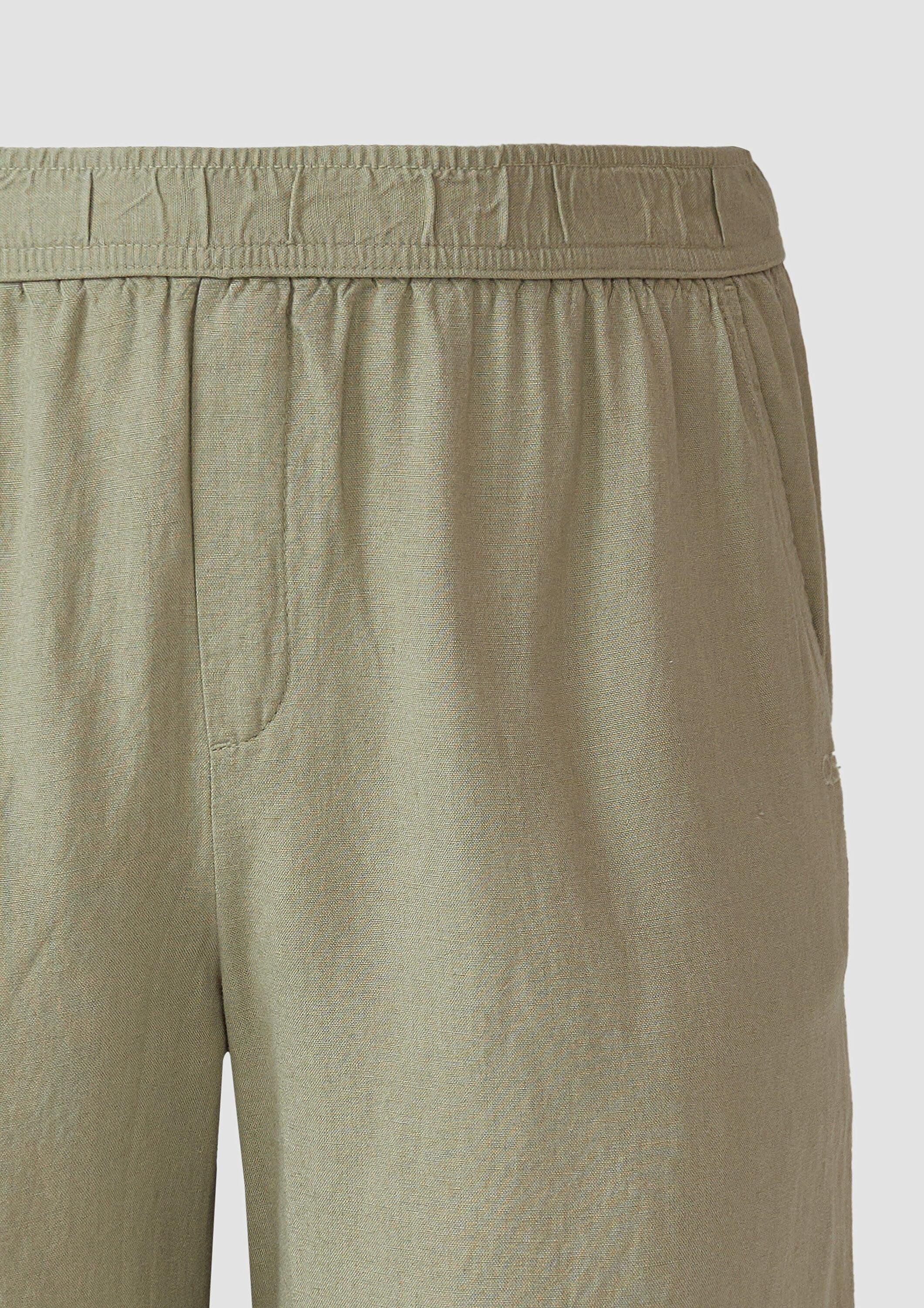 QS Shorts Hose Shorts aus Leinen-Viskose-Mix