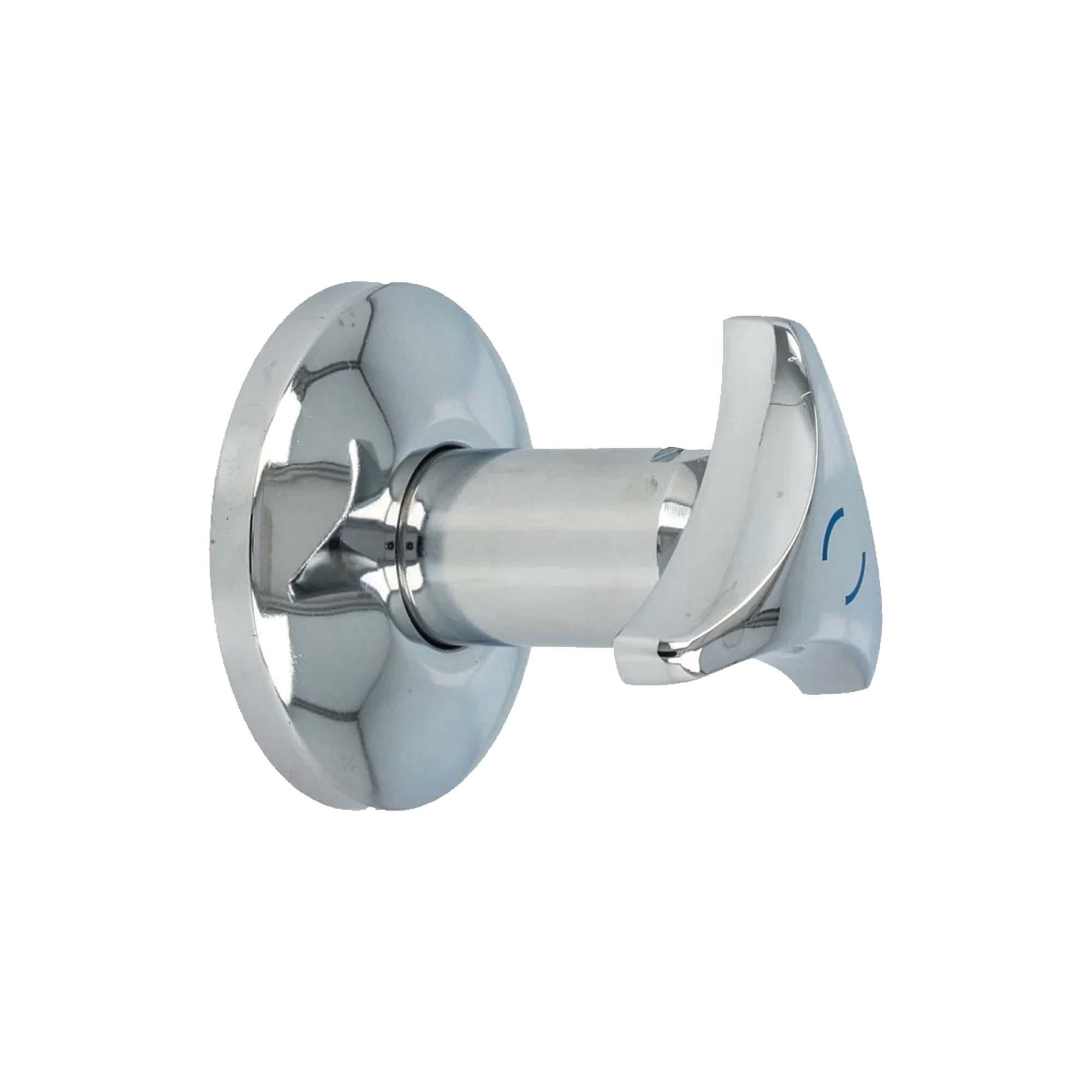 tecuro Absperrventil Hahnoberteil1/2 Zoll, mit Griff und Rosette, für Unterputz-Ventile