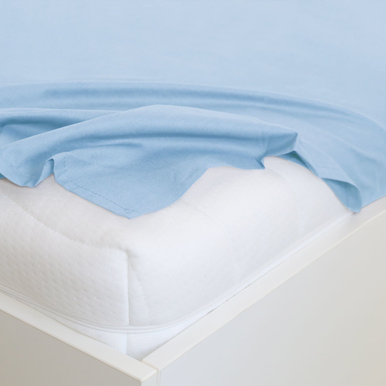 TRAUMSCHLAF Bettlaken Edel Linon, Renforce, Gummizug: ohne Spanngummi, (1 S günstig online kaufen