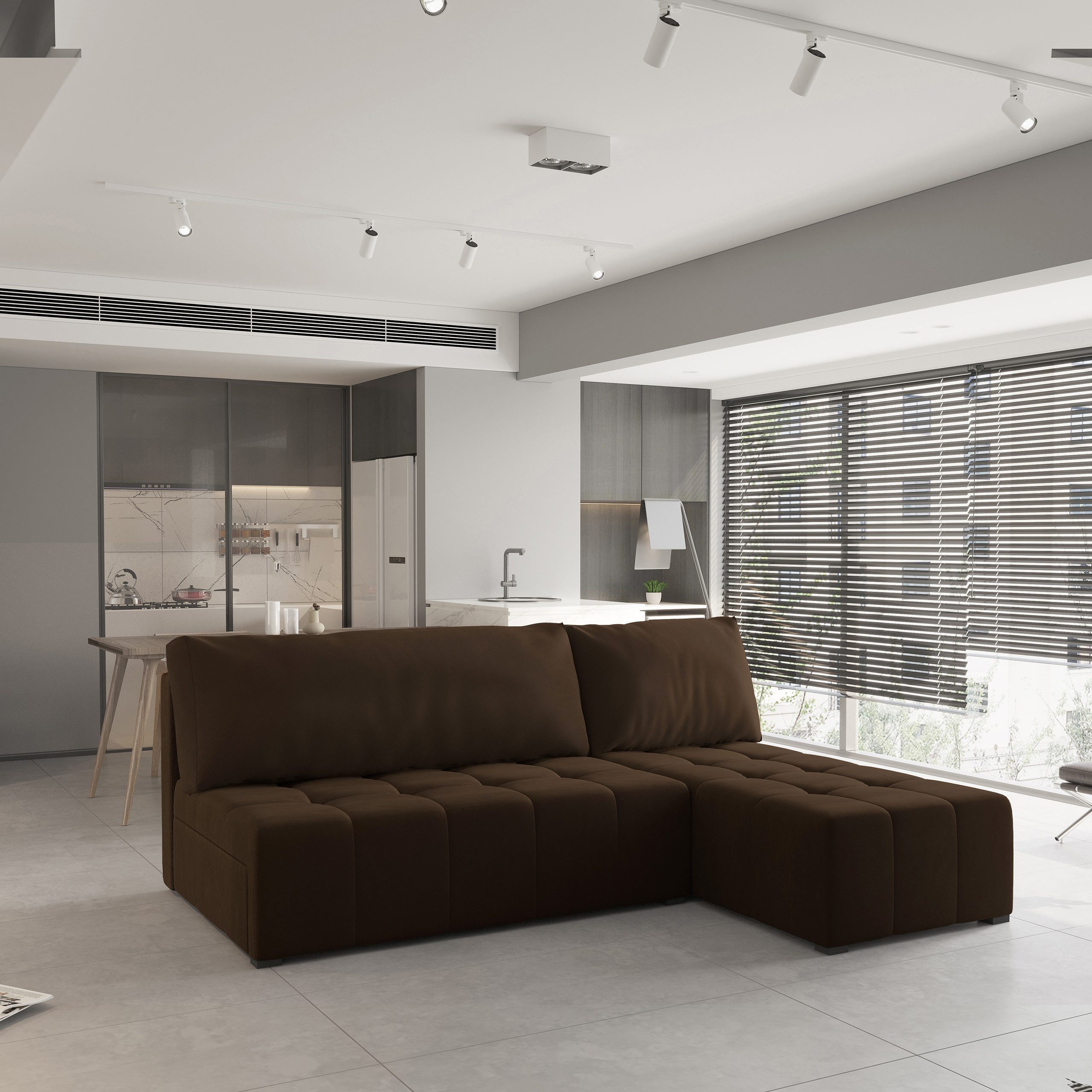 Masseno Ecksofa DOMIRA mit Schlaffunktion L-Form, günstig online kaufen