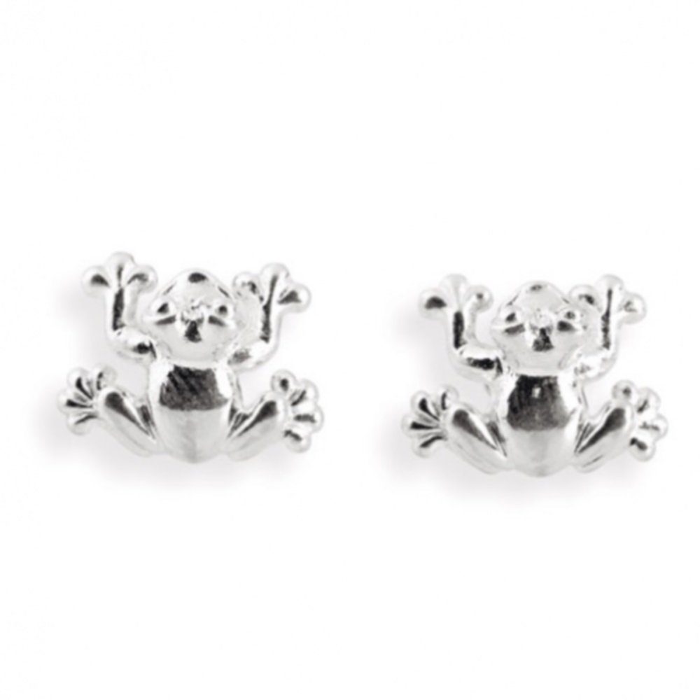 Heartbreaker Paar Ohrstecker Ohrringe Froggy Silber / Brandlack