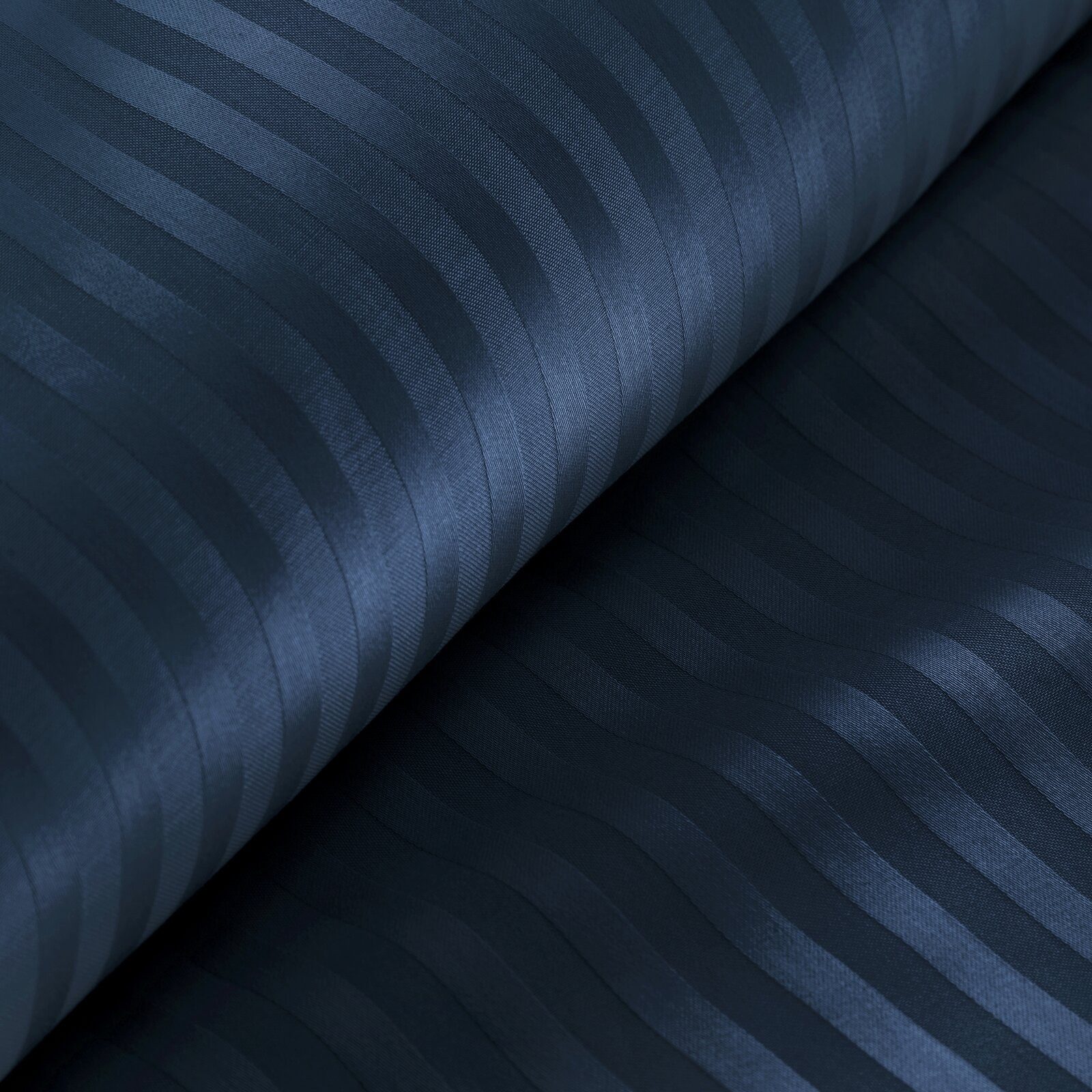 Eurofirany Bettwäsche Satin-Damast Bettwäschegarnitur 2TLG / 3TLG Baumwolle, Streifen, einfarbig, elegantes Design
