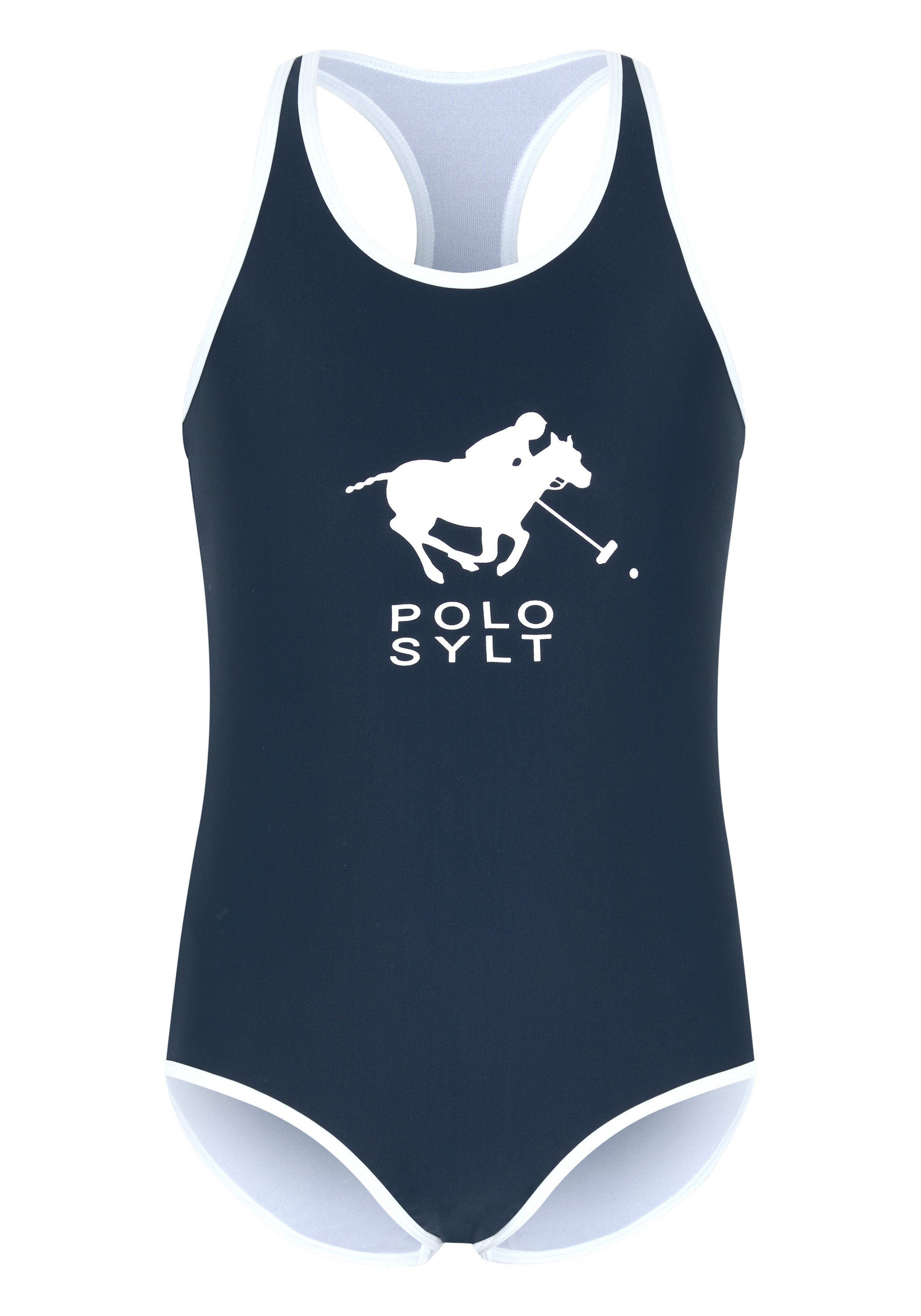Polo Sylt Badeanzug mit Logoprint 4810 Dark Blue/White