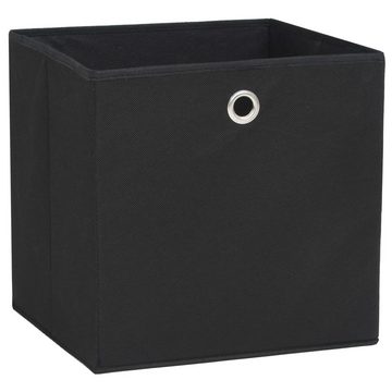 vidaXL Aufbewahrungsbox Aufbewahrungsboxen 4 Stk. Vliesstoff 32x32x32 cm Schwarz (4 St)
