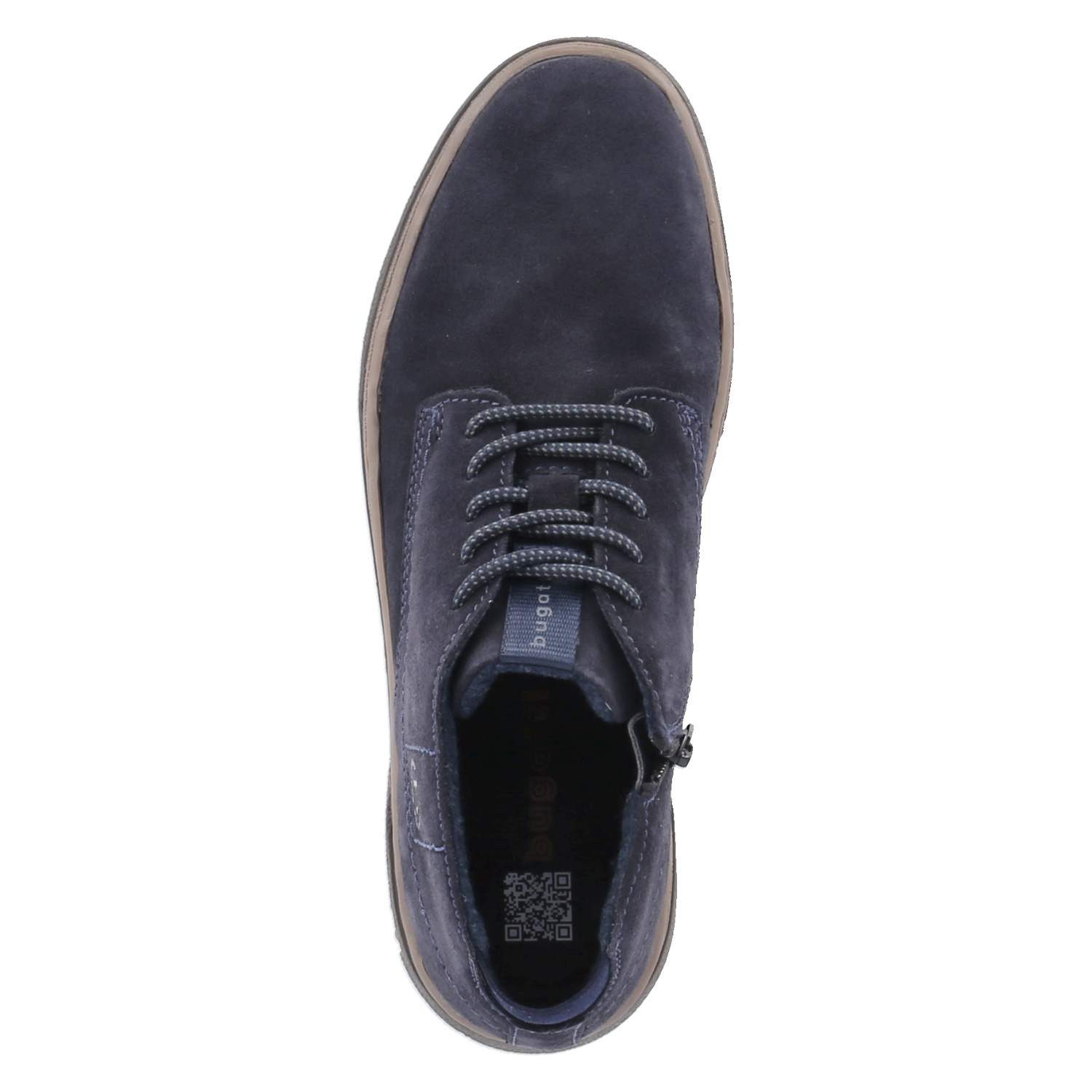 bugatti Bugatti 321A5Z341400-4100 Herren Rauleder blau Schnürstiefel