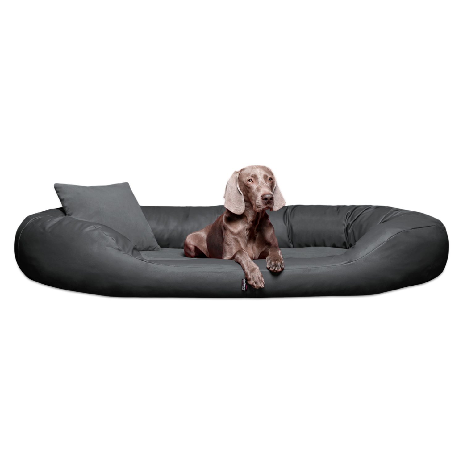 Tierbett Orthopädisches Hundebett SAMMY VIP, Kunstleder - High-Tech-Velours