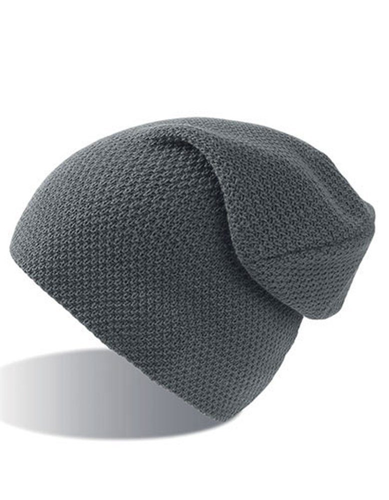 Goodman Design Beanie Snobby Hat Doppellagig Beanie Grey Übergroßes Dark
