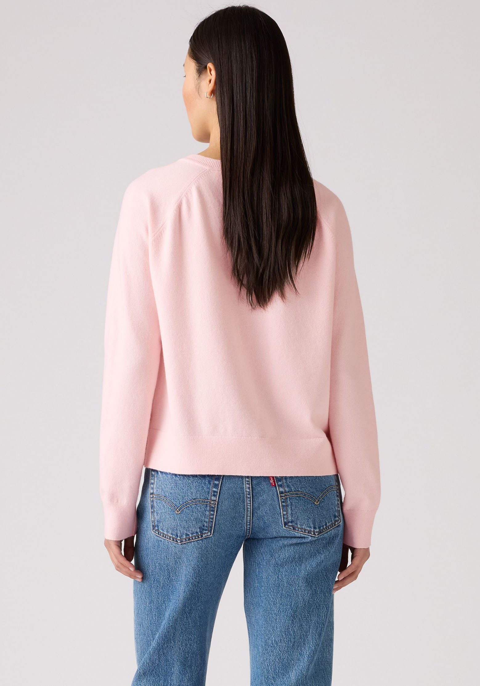 Levi's® V-Ausschnitt-Pullover SUPER SOFT VNECK PULLOVER im Bund beidseitig mit kurzem Schlitz