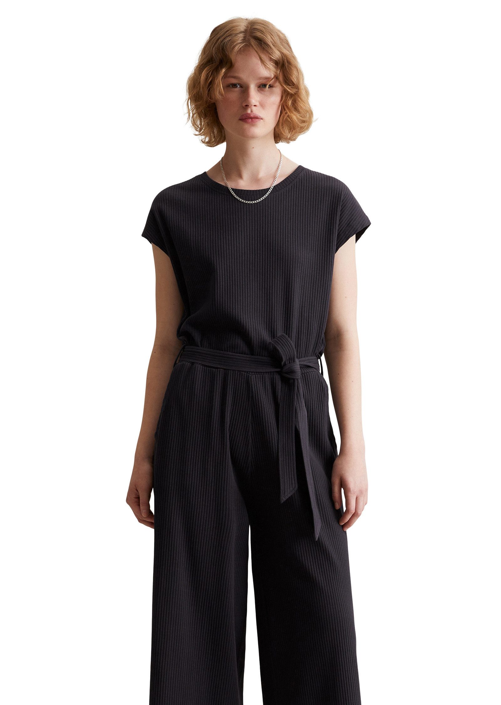 Marc O'Polo DENIM Jumpsuit aus Ripp-Jersey günstig online kaufen