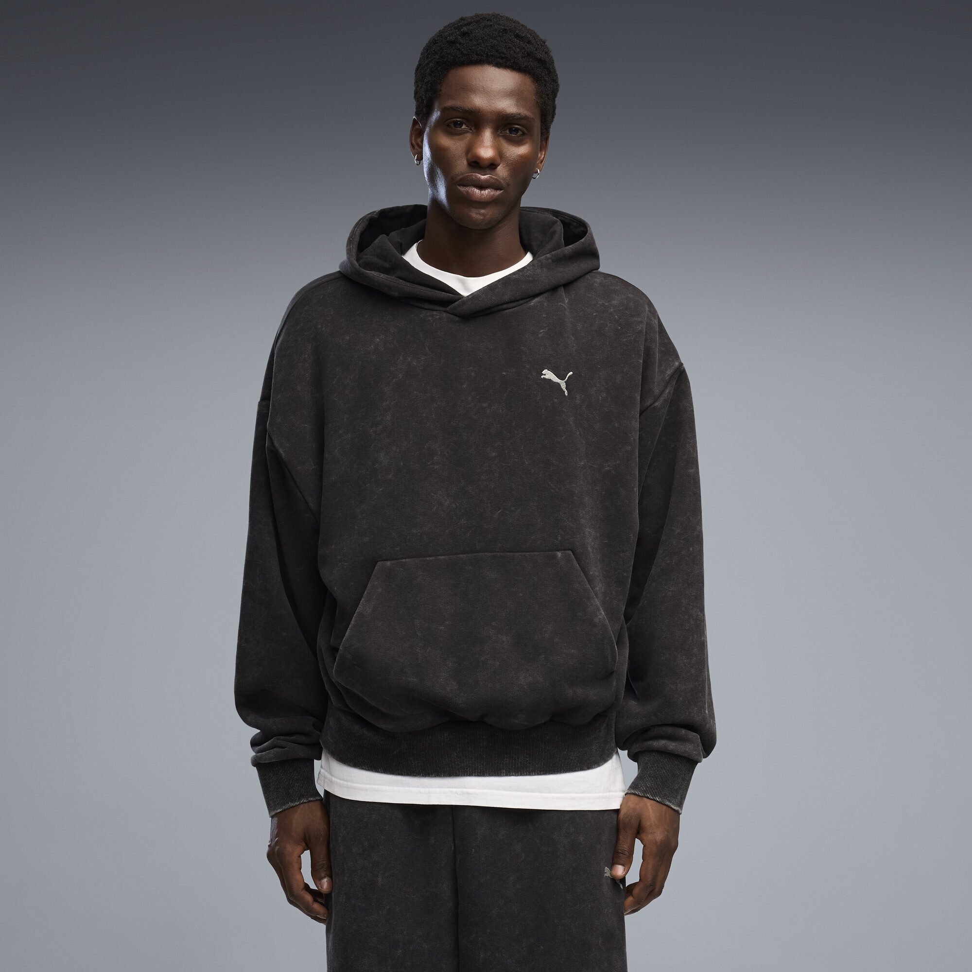 PUMA Kapuzenpullover Boxy Washed Graphic Hoodie Erwachsene