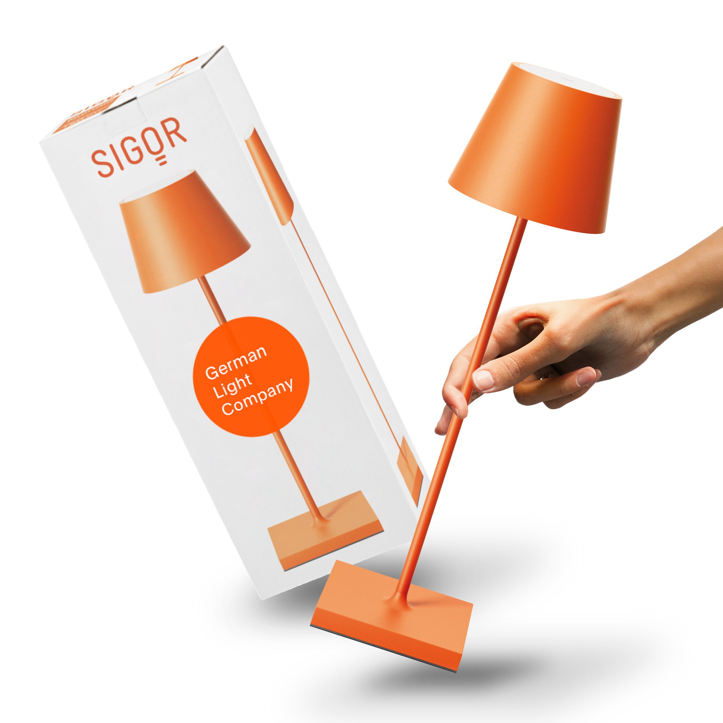 SIGOR LED Tischleuchte, Dimmbar, LED fest integriert, 2.700 + 2.200 K
