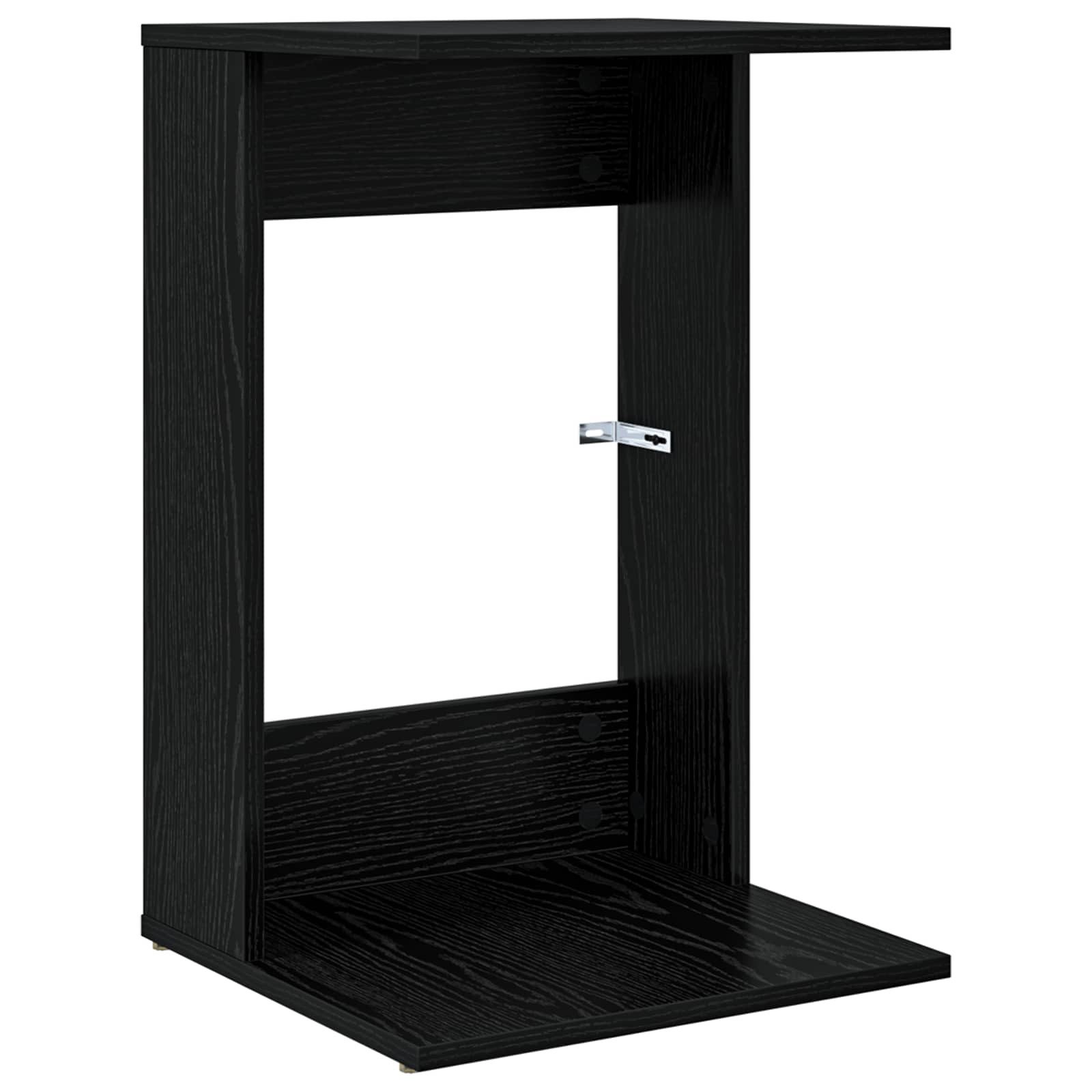 vidaXL Beistelltisch Beistelltisch Schwarz Eichen-Optik 40 x 38 x 62,5 cm (1-St)