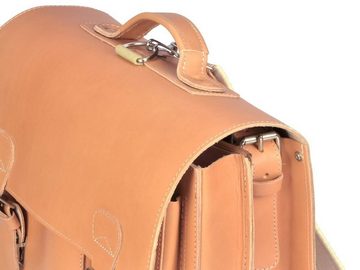 Ruitertassen Aktentasche Classic Satchel, 40 cm Lehrertasche mit 2 Fächern, auch als Rucksack zu tragen, Leder