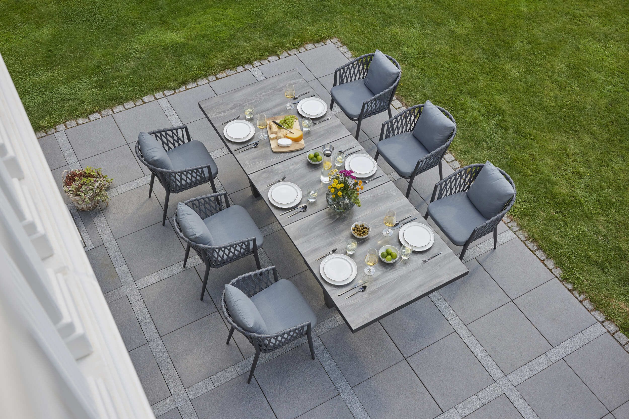 LC Garden Garten-Essgruppe Unicamo Sunrepo Dining Set III 7tlg., (6-tlg)