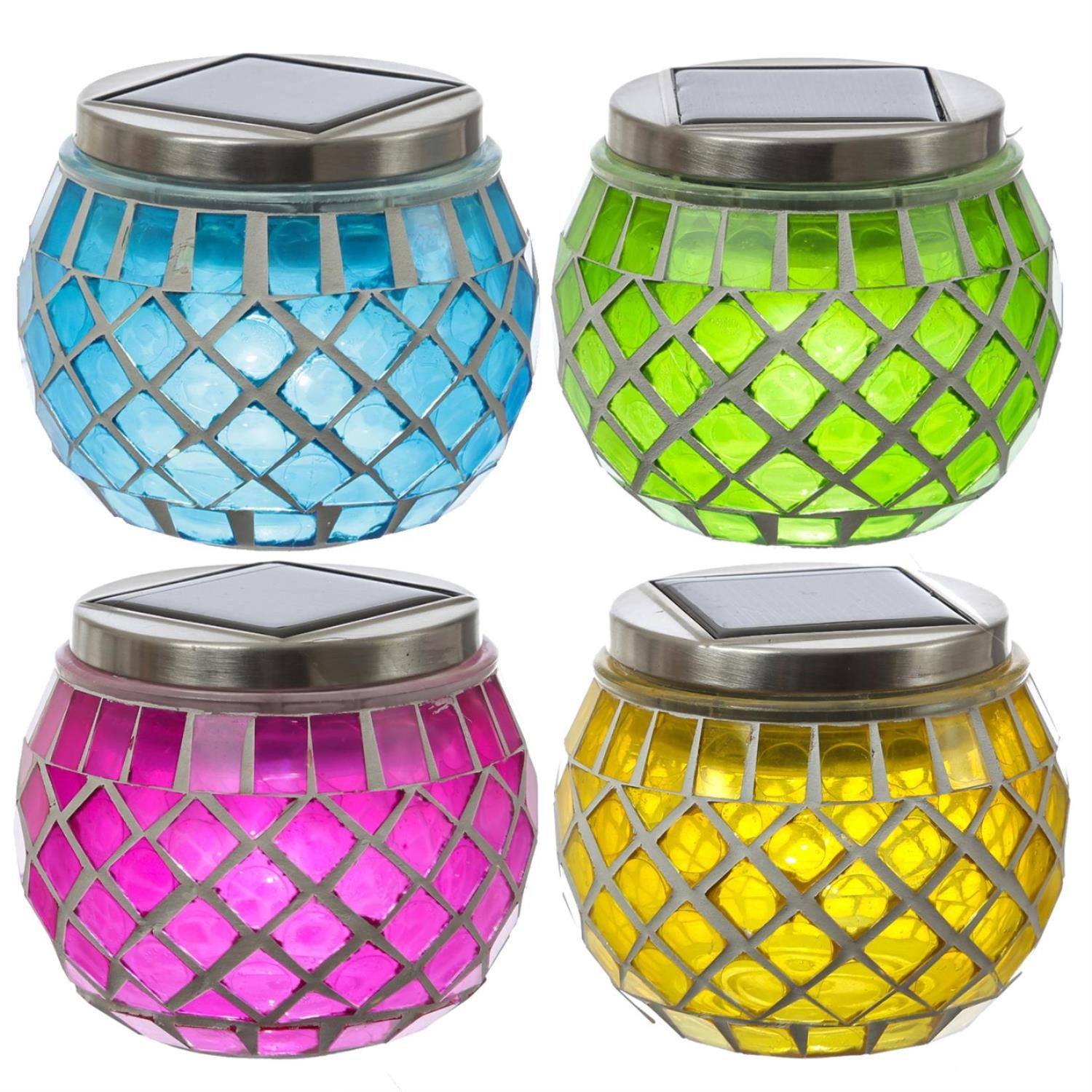 MARELIDA LED Solarleuchte Solar Windlichter Mosaik günstig online kaufen